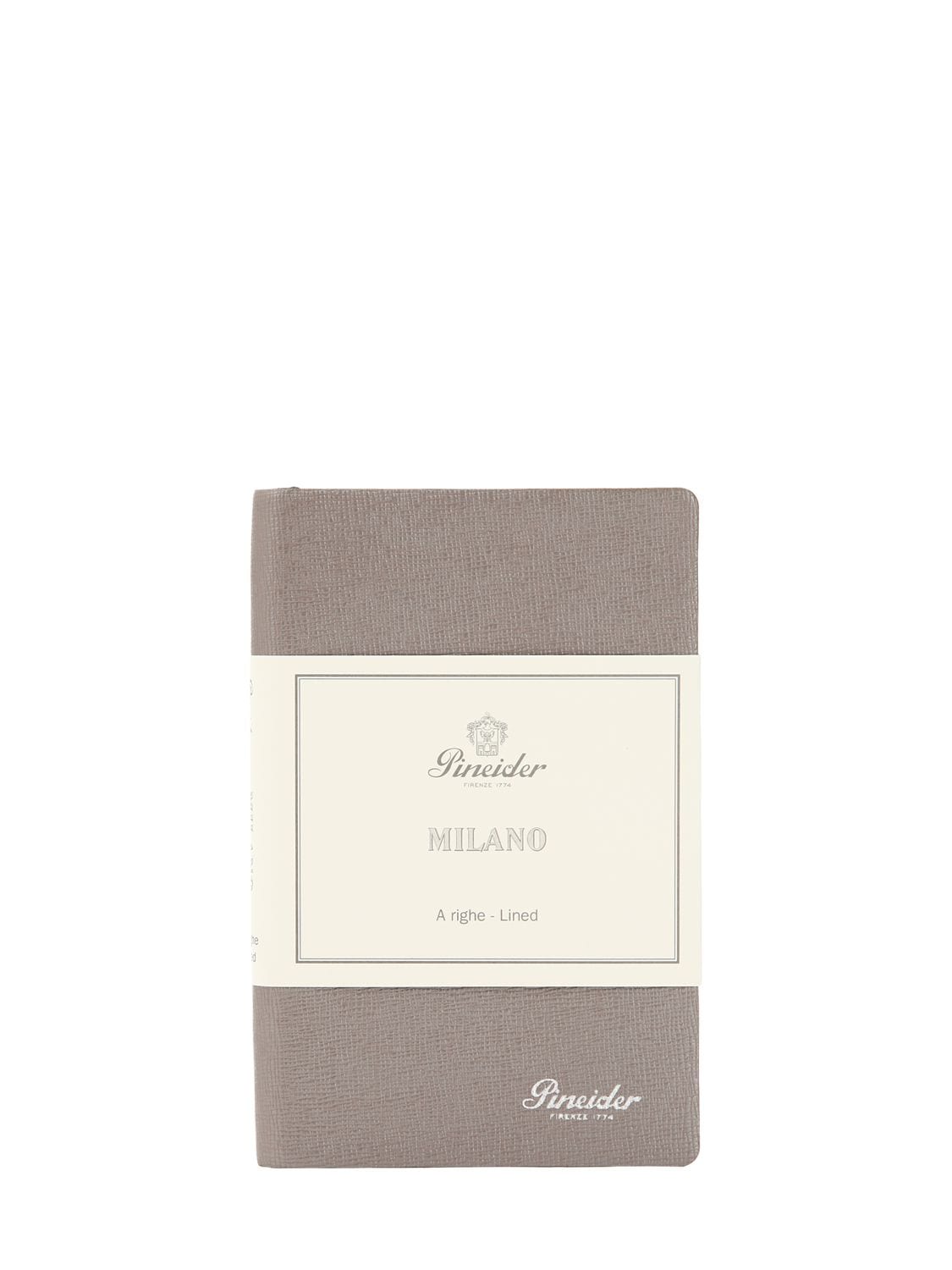 Pineider Small Milano Notebook In Grey