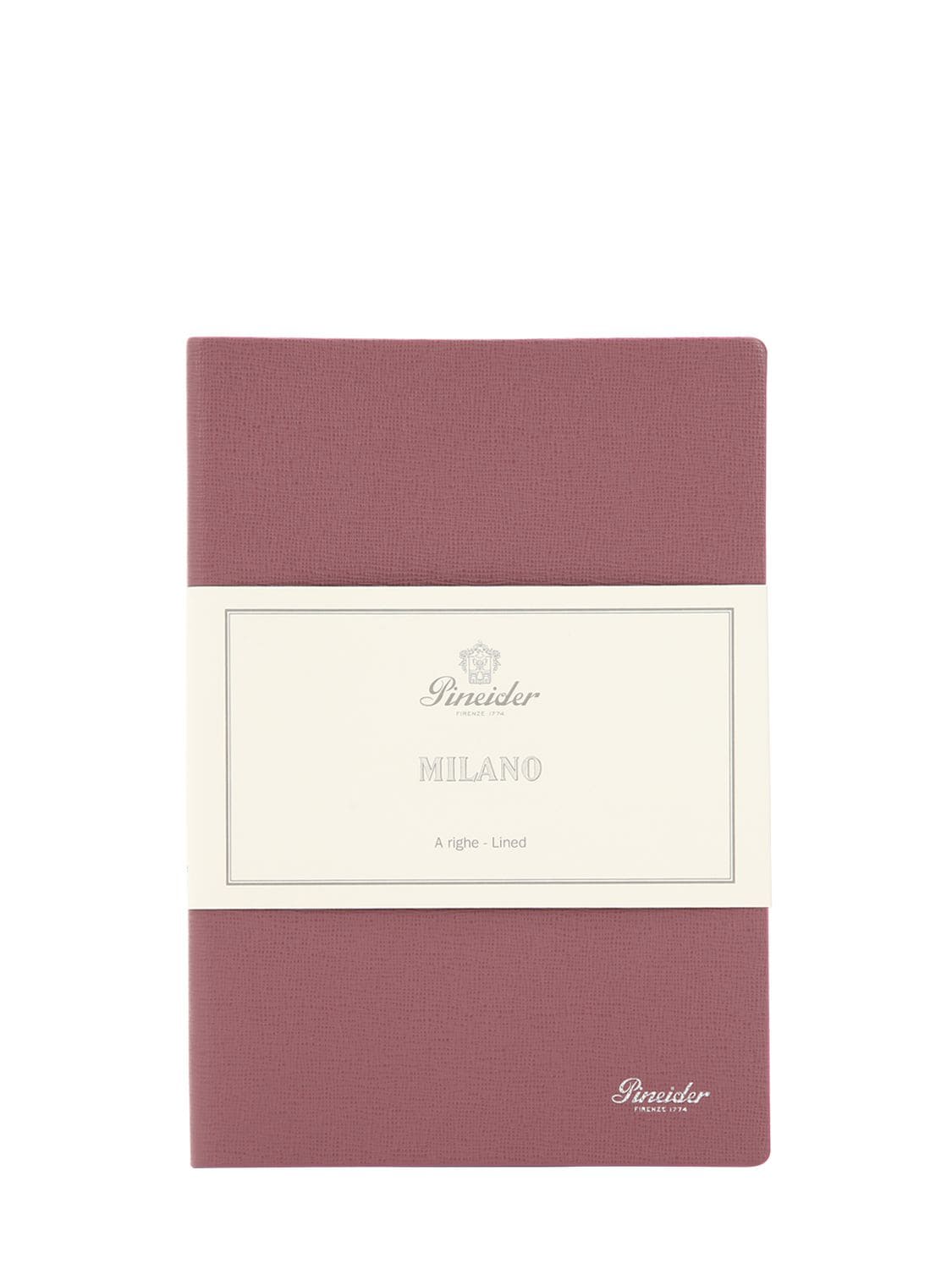 Pineider Medium Milano Notebook In Pink