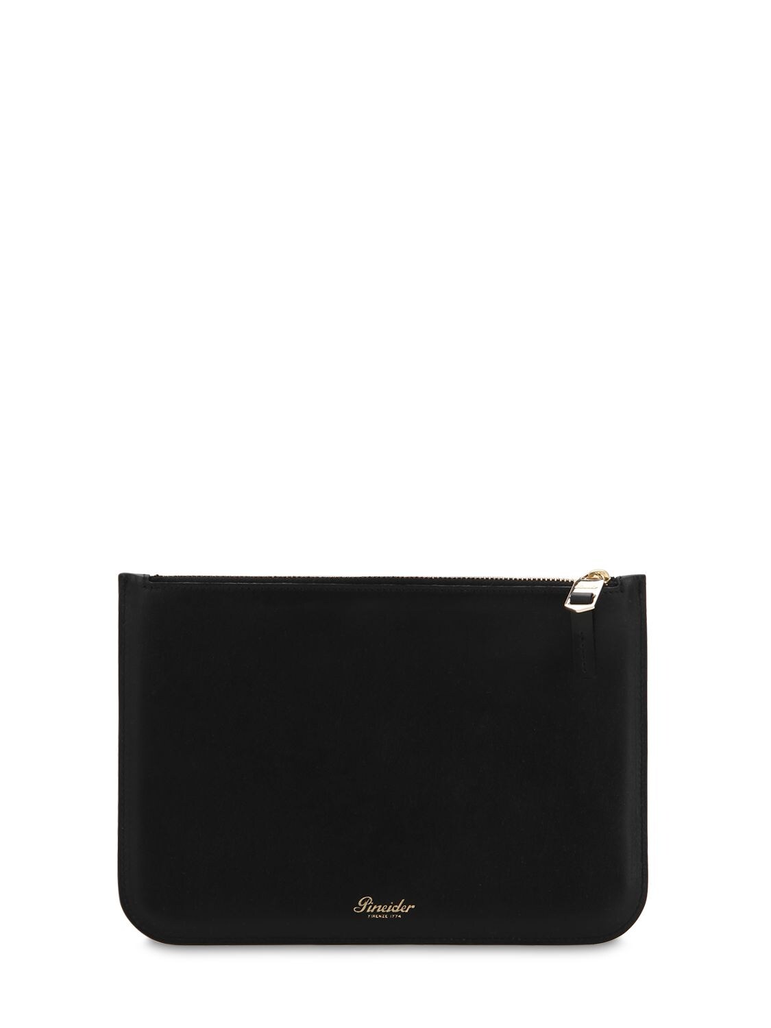 Pineider 720 Leather Pouch In Black