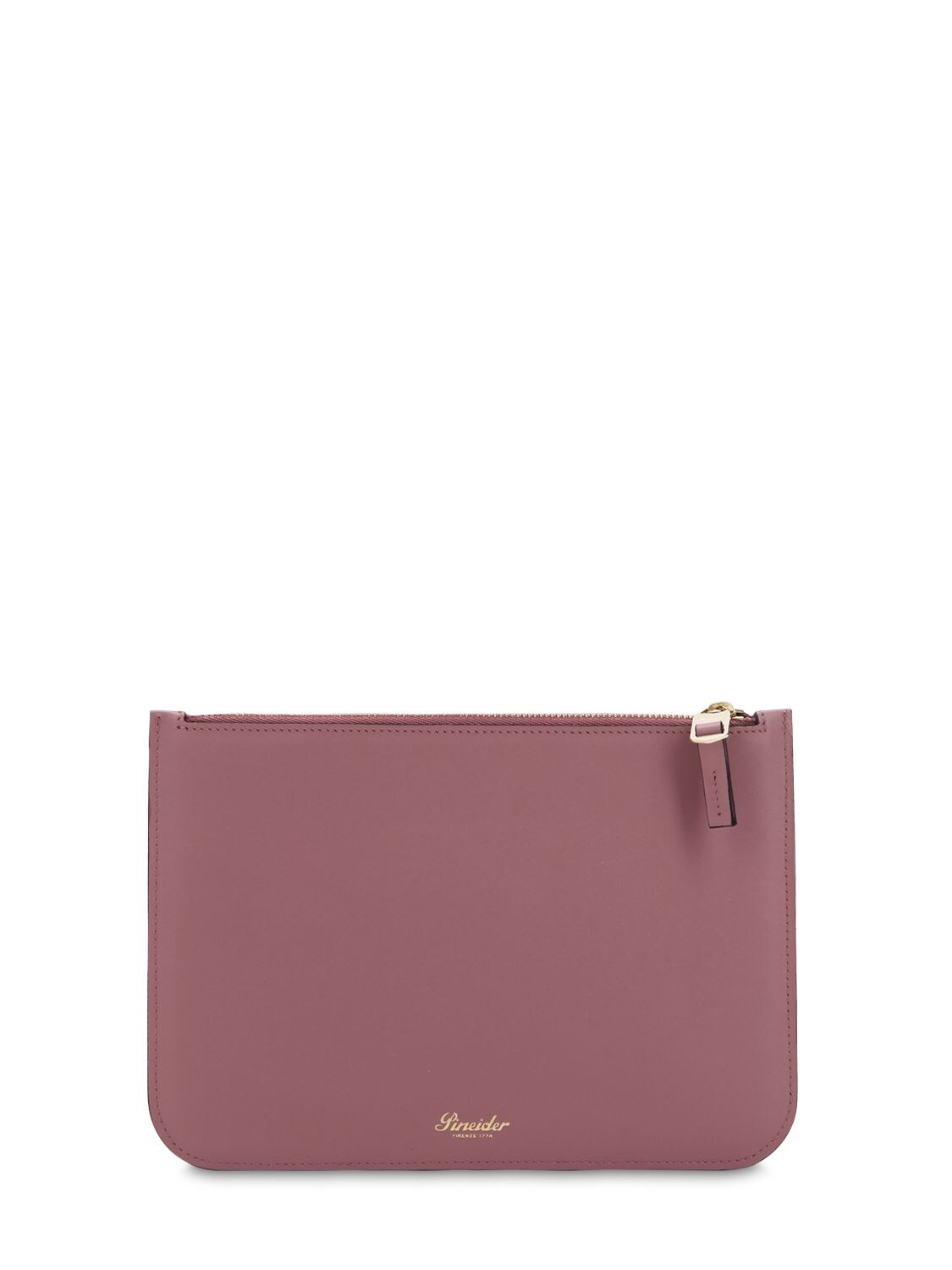 Pineider 720 Leather Pouch In Pink