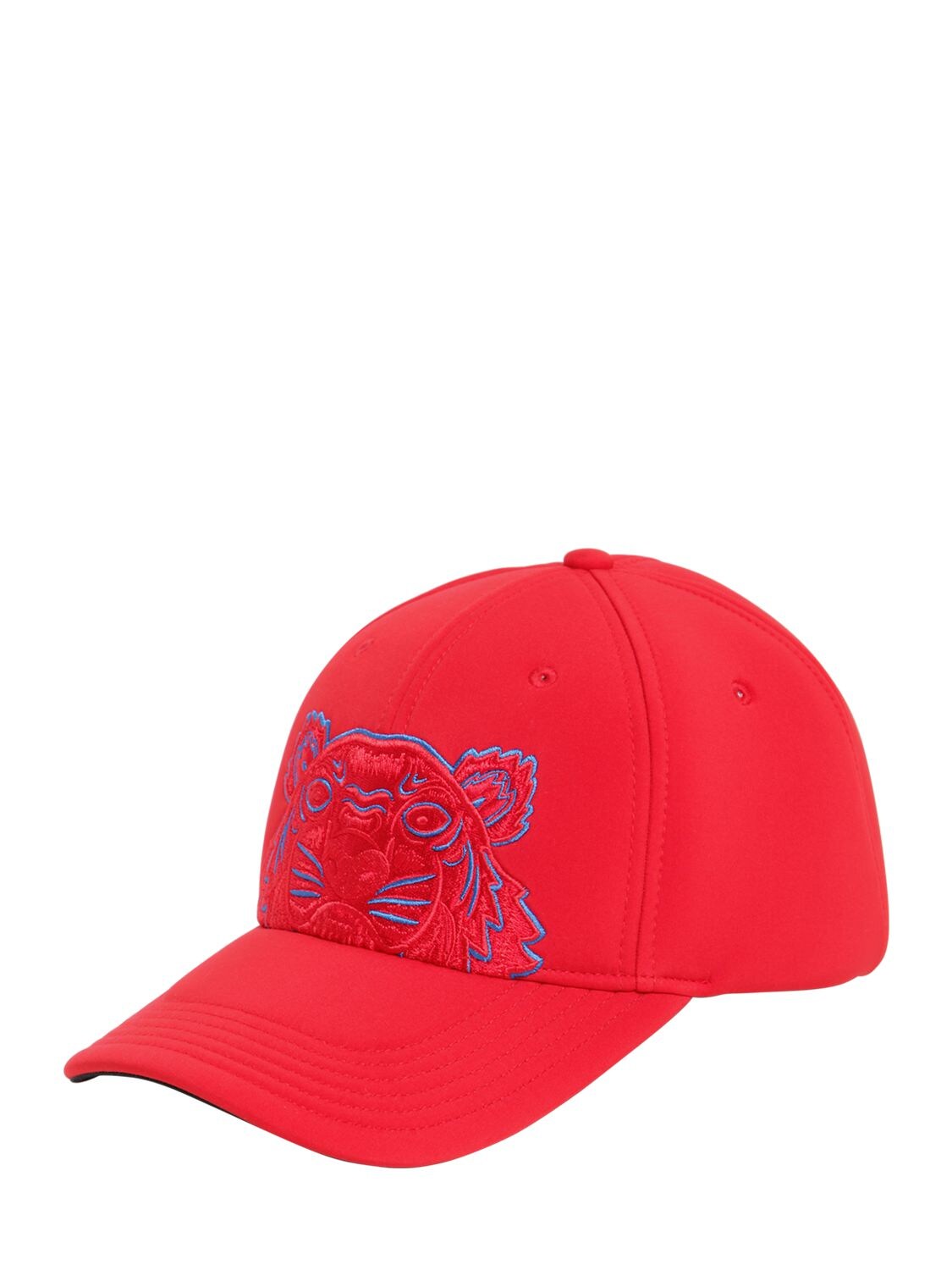Kenzo Embroidered Canvas Baseball Hat In Red