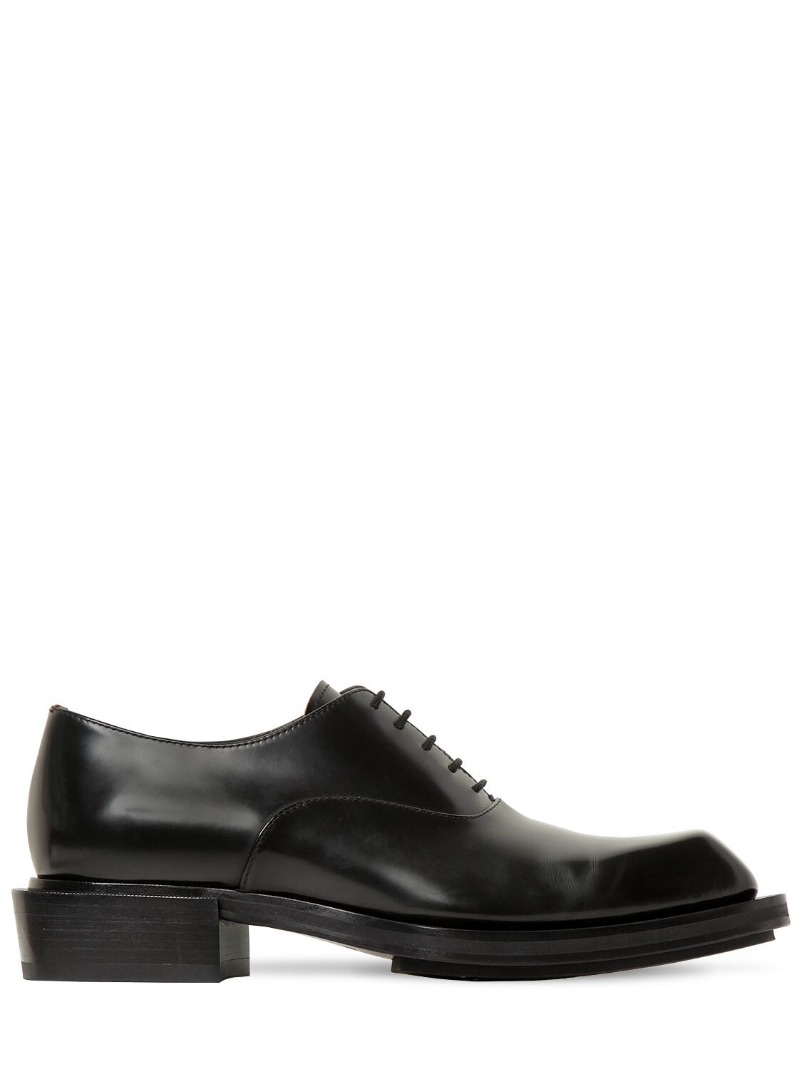 ALEXANDER MCQUEEN 35MM LEATHER LACE-UP SHOES,69I1UQ003-MTAWMA2
