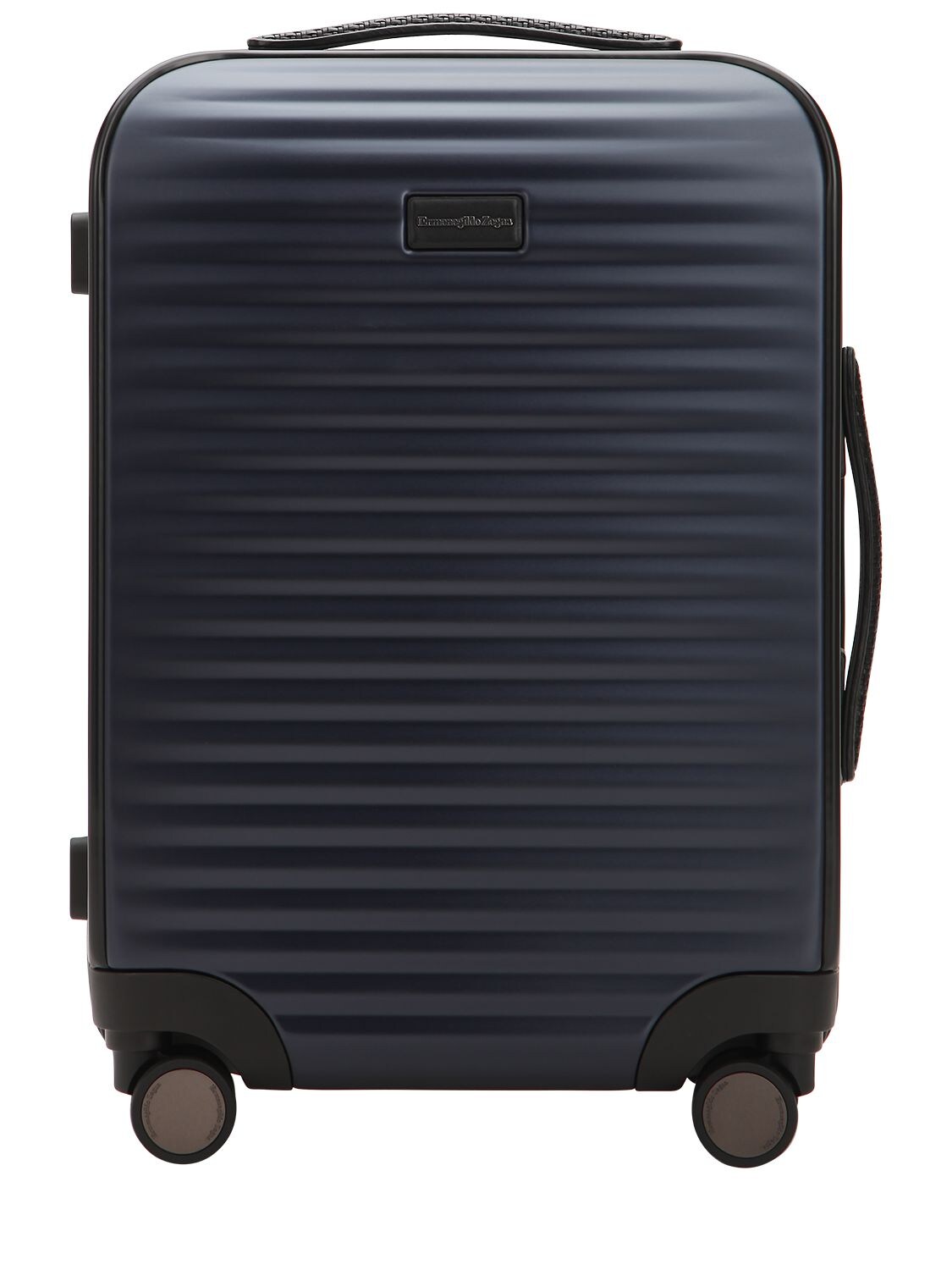 Ermenegildo Zegna Polycarbonate Wheeled Suitcase In Navy