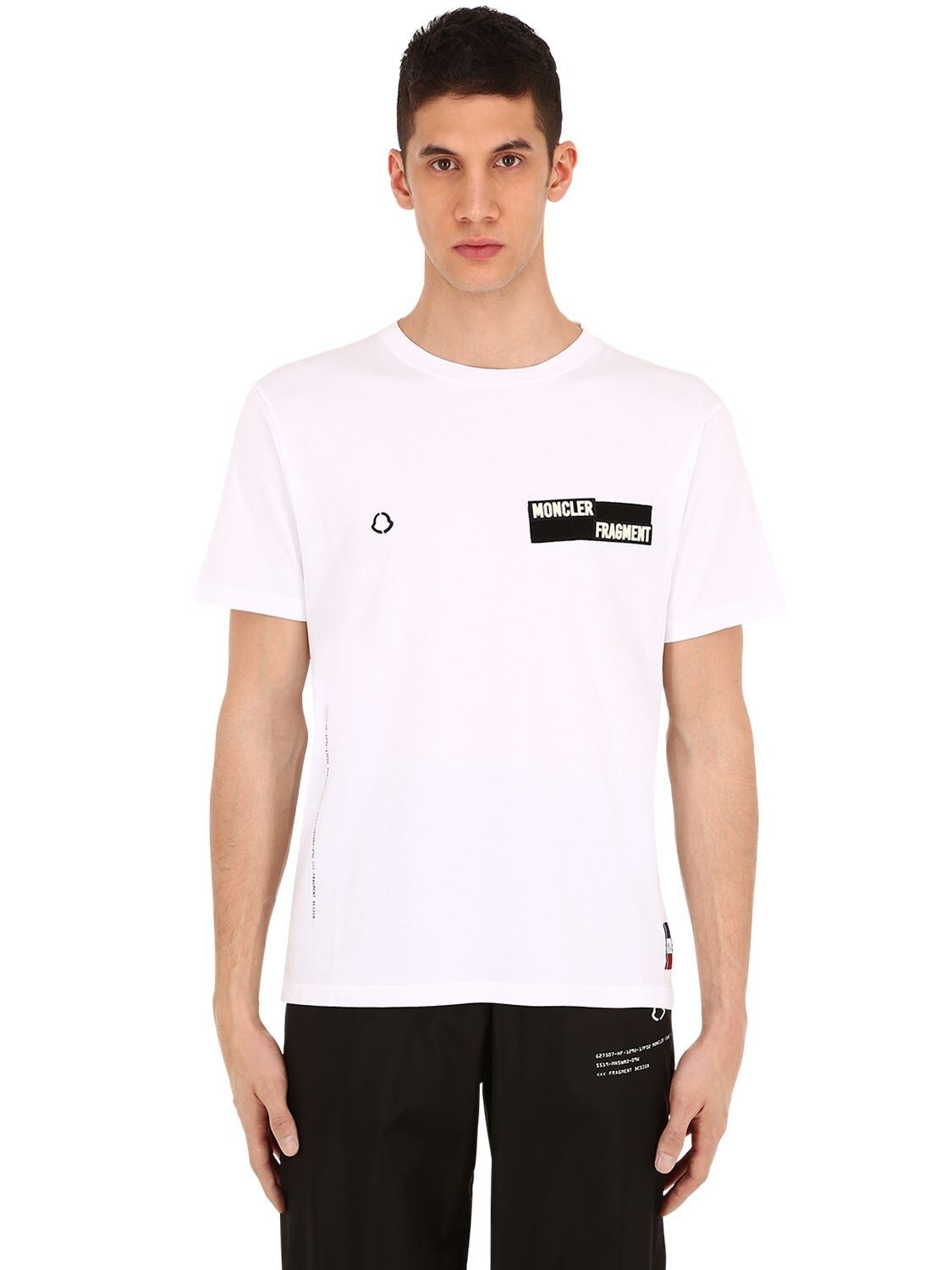 Moncler Genius Fragment Cotton Jersey T-shirt In White | ModeSens