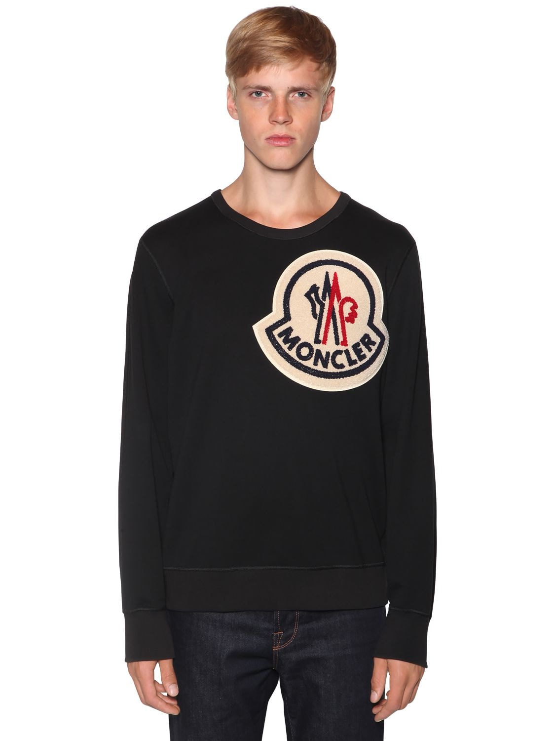 moncler big logo sweatshirt