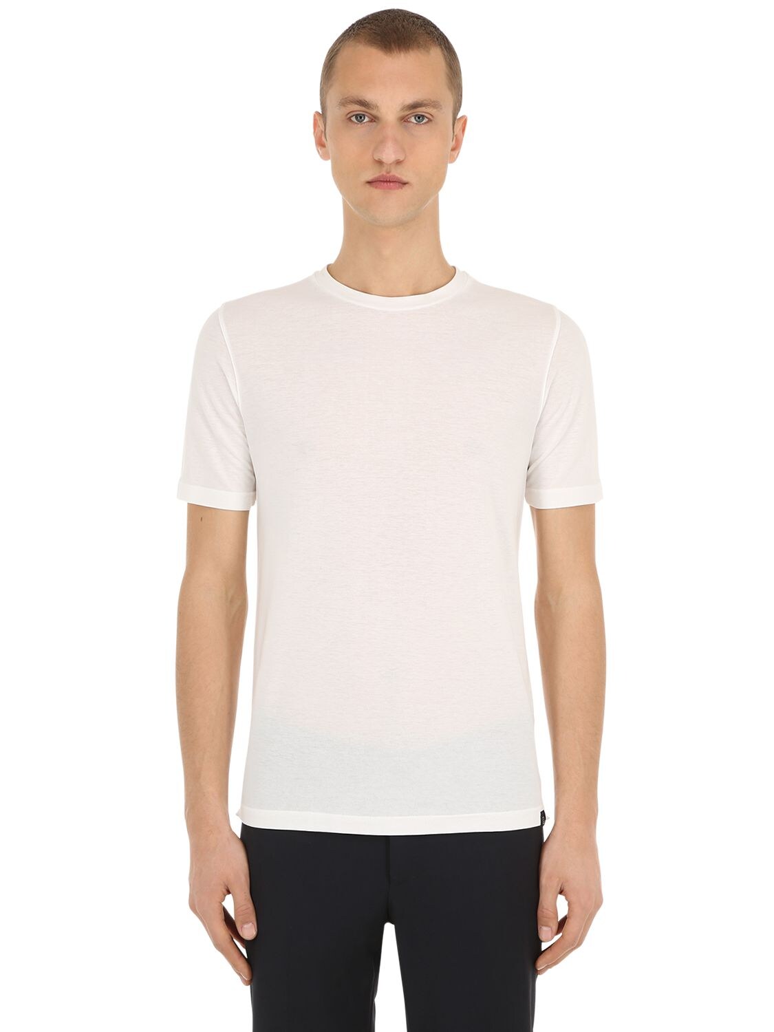 Lardini Cotton Jersey T-shirt In White