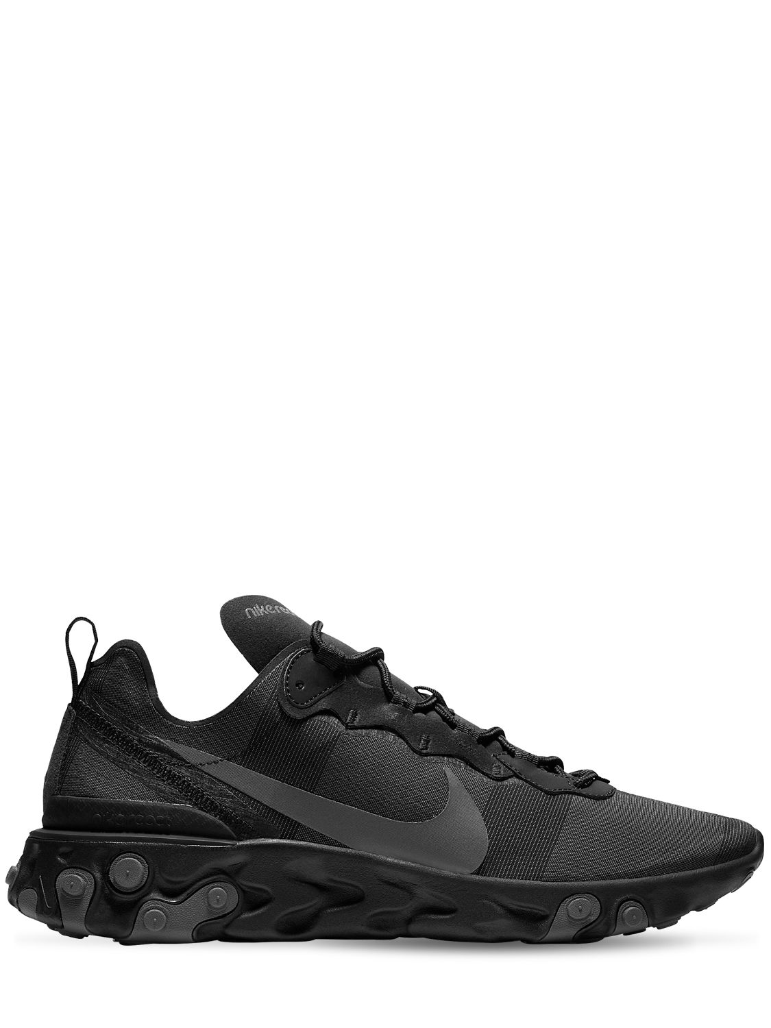 Nike React Element 55 Sneakers In Black,d Grey