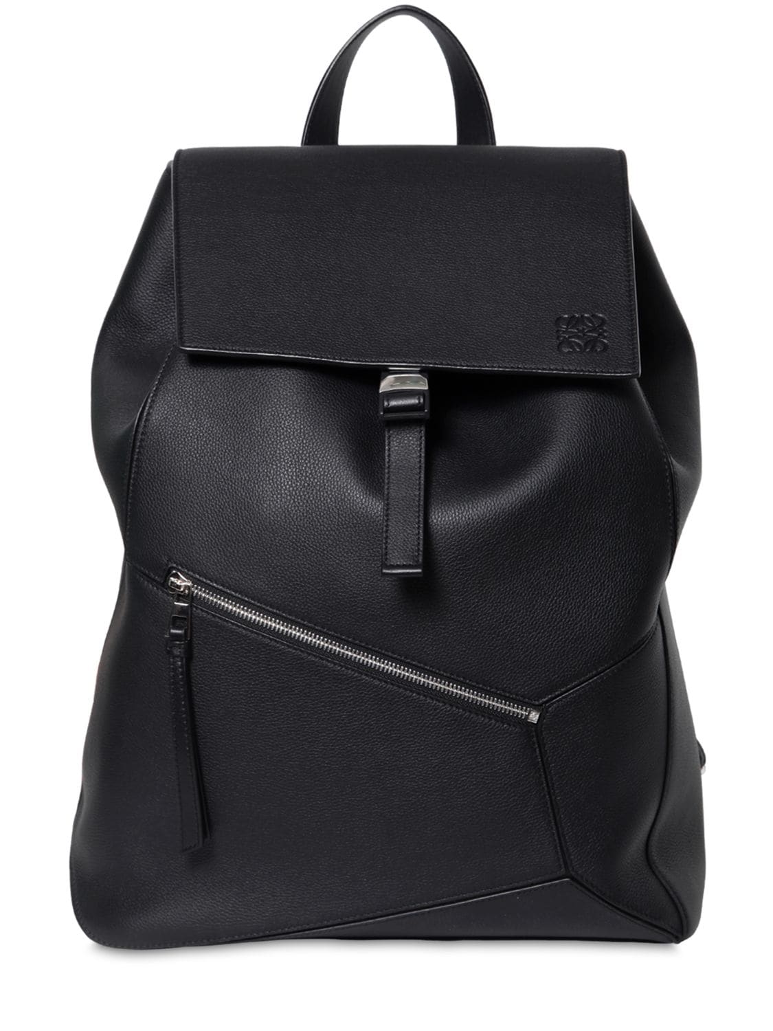 Loewe Puzzle Black Leather Backpack | ModeSens