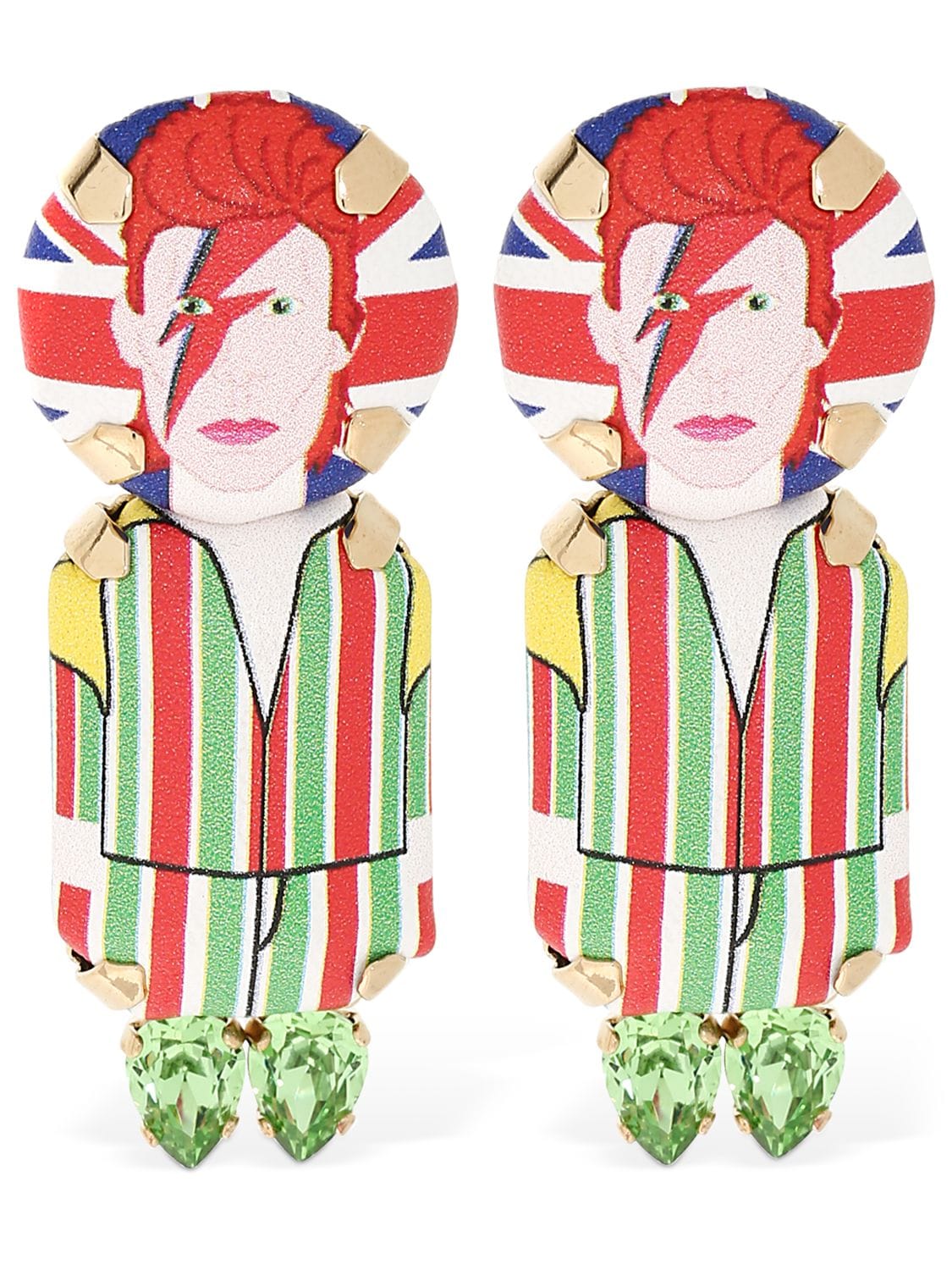 Bijoux De Famille David Bowie Clip-on Earrings In Multicolor