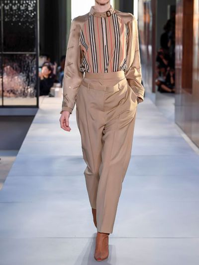 Burberry Wool Blend Trousers W/ Waist 