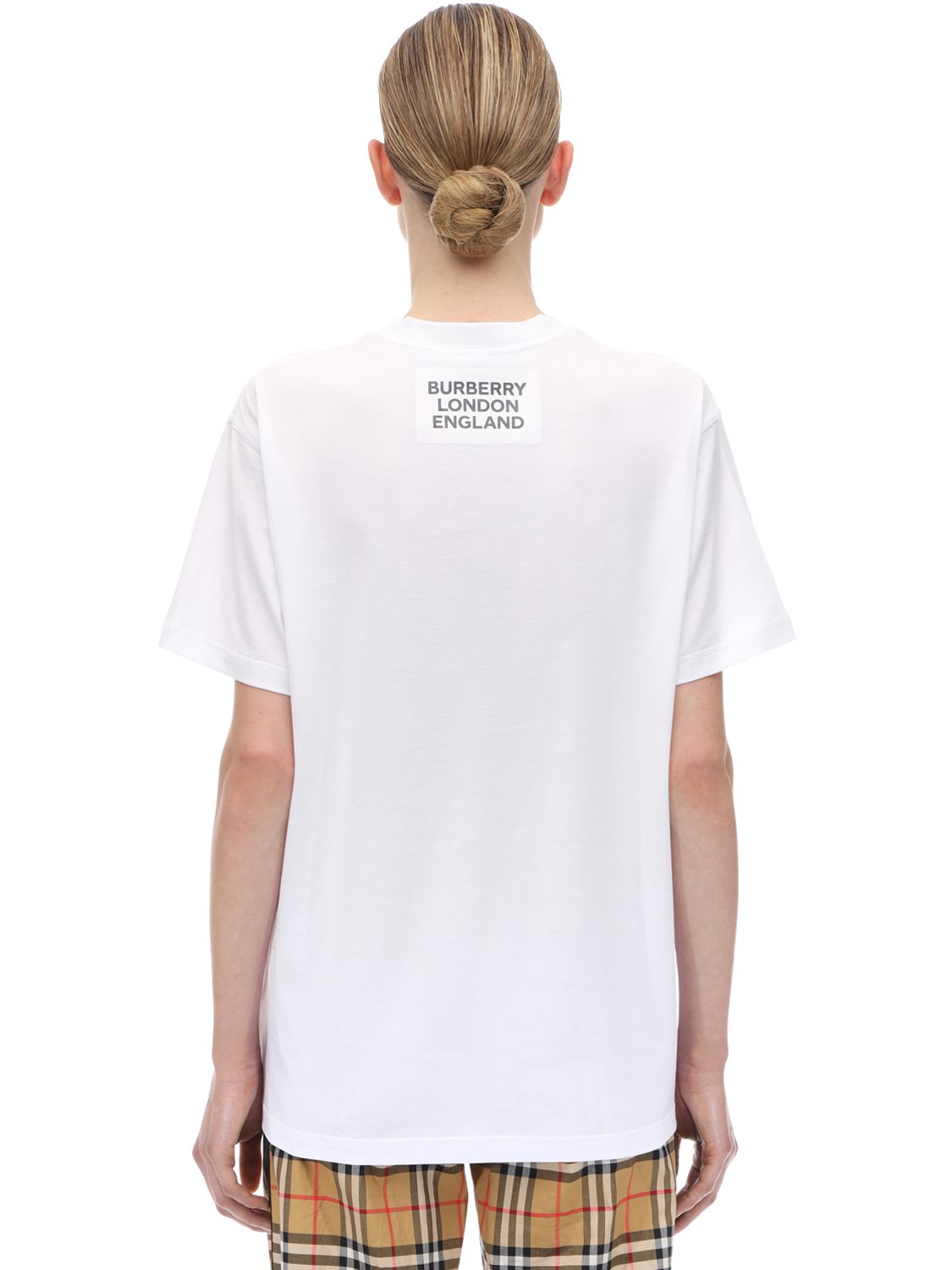 burberry estampado blanco