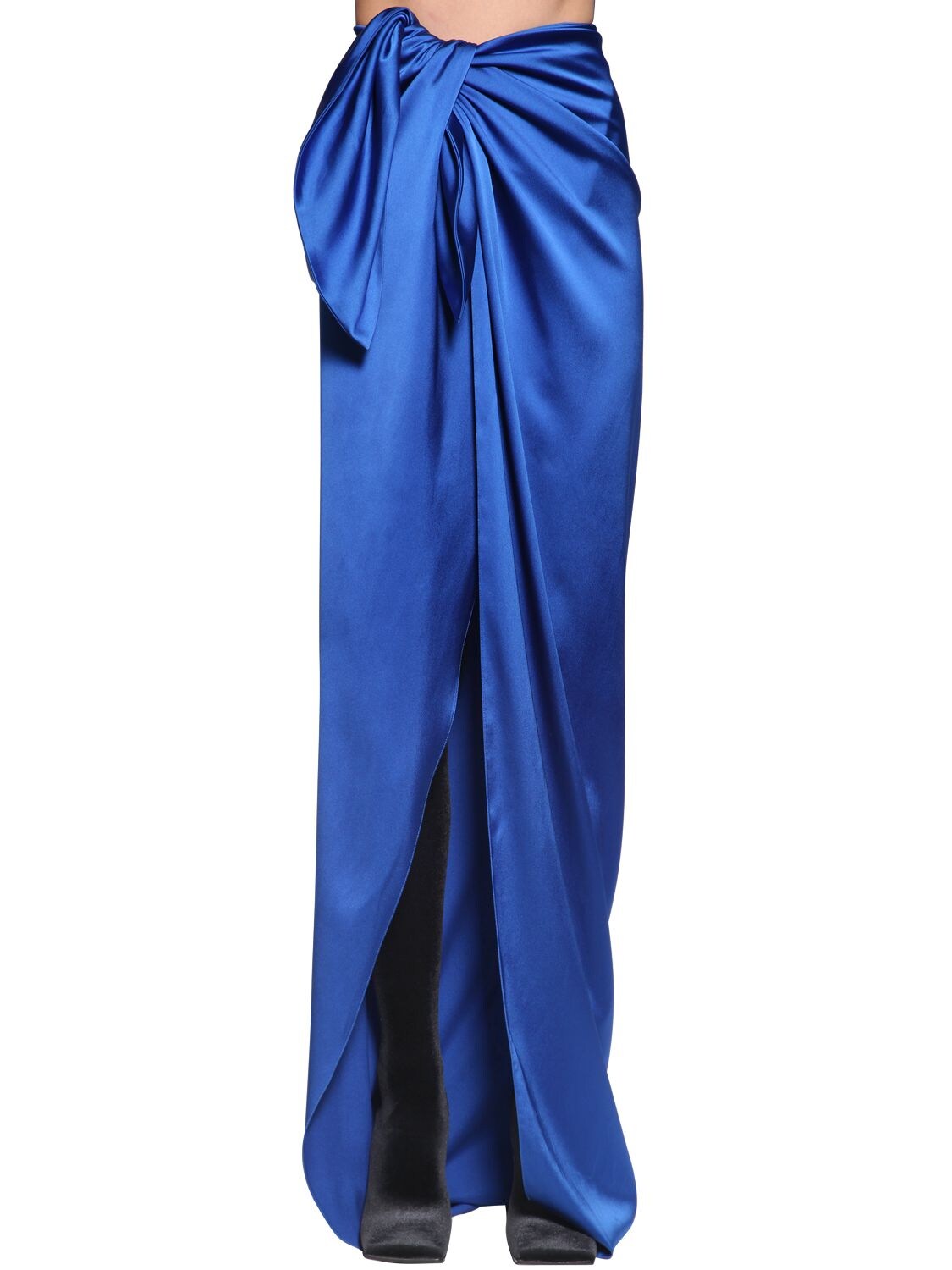 BALENCIAGA 弹力绸缎半身裙,69I5CI014-NDIXMA2