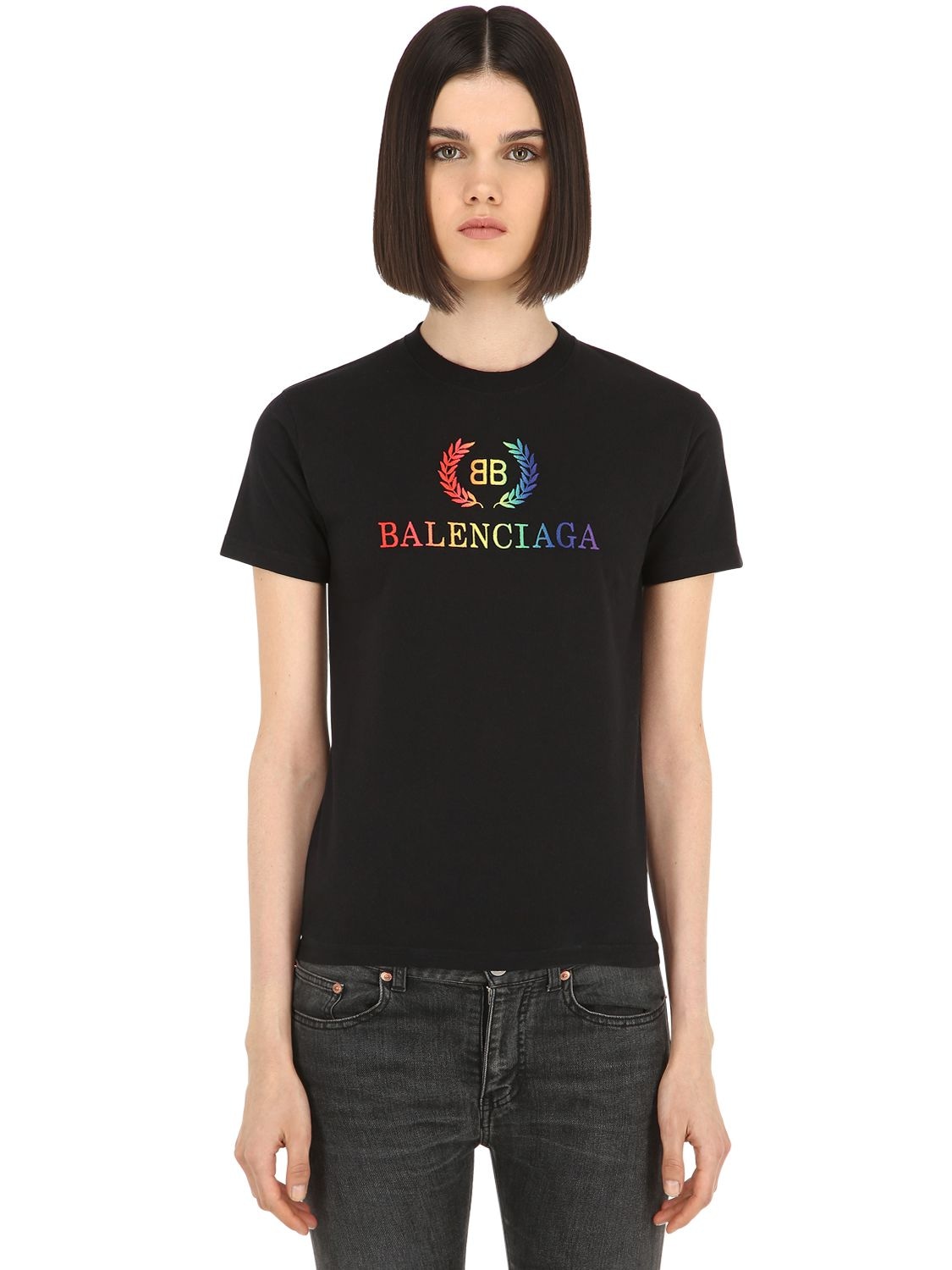 balenciaga shirt rainbow