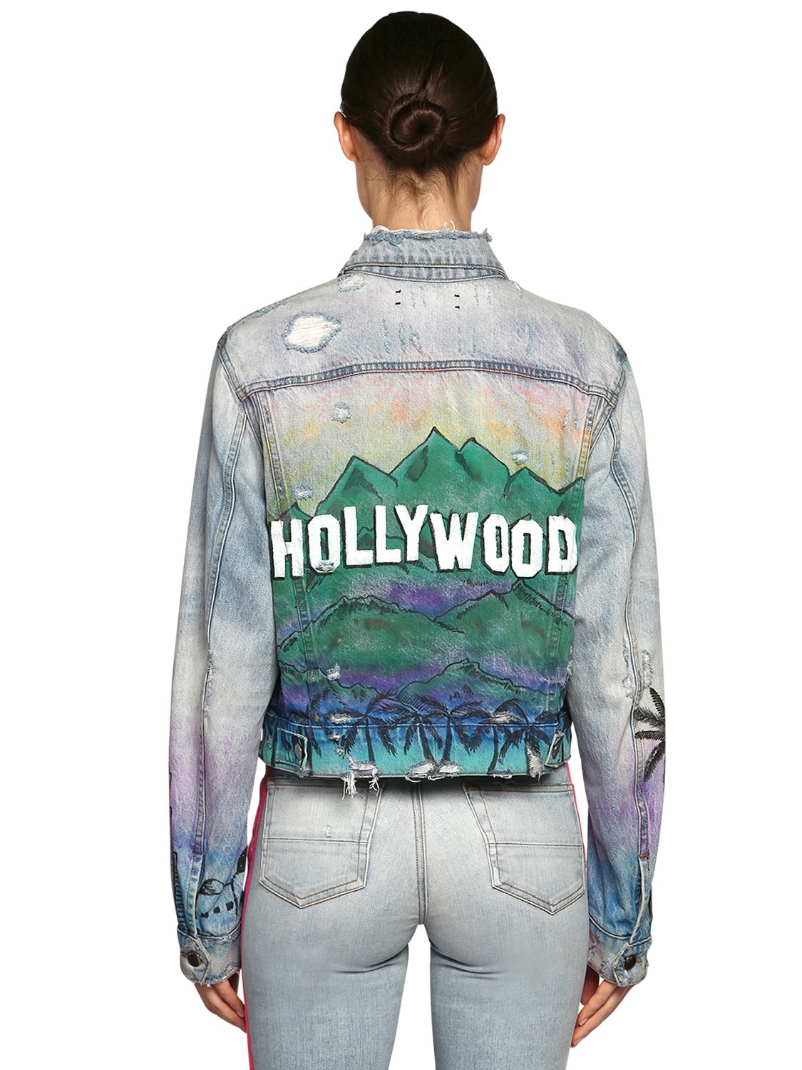 jean jacket airbrushed