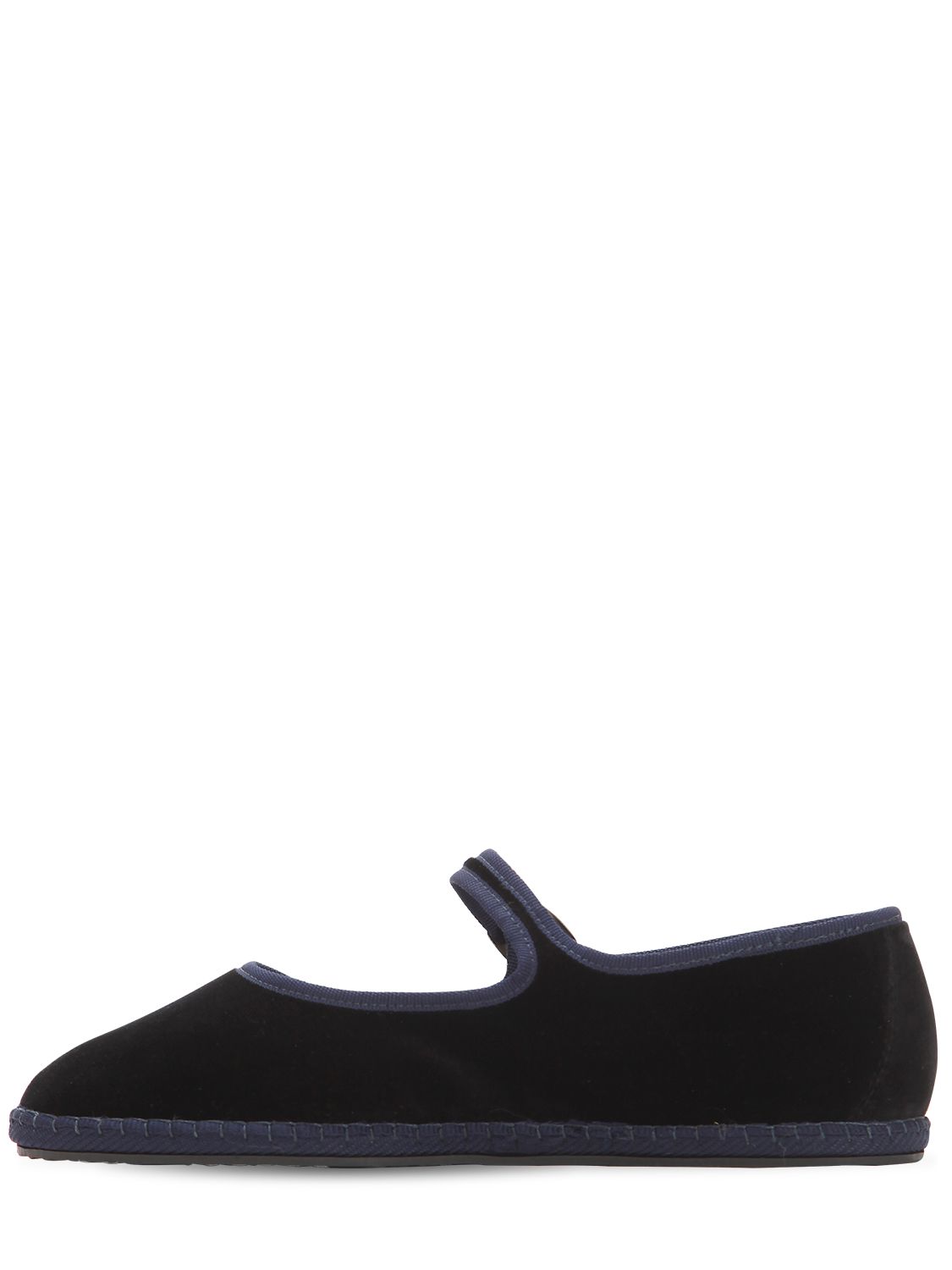 Vibi Venezia 10mm Mary Jane Nero Velvet Loafers In Black | ModeSens
