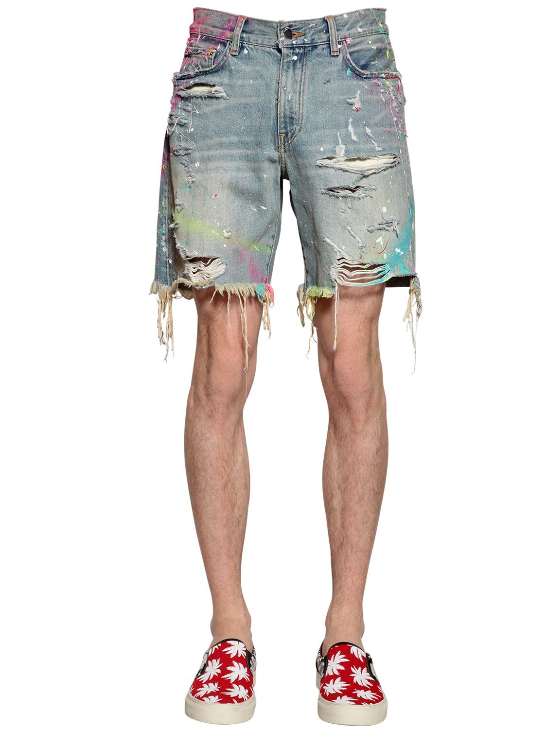 mike amiri jean shorts
