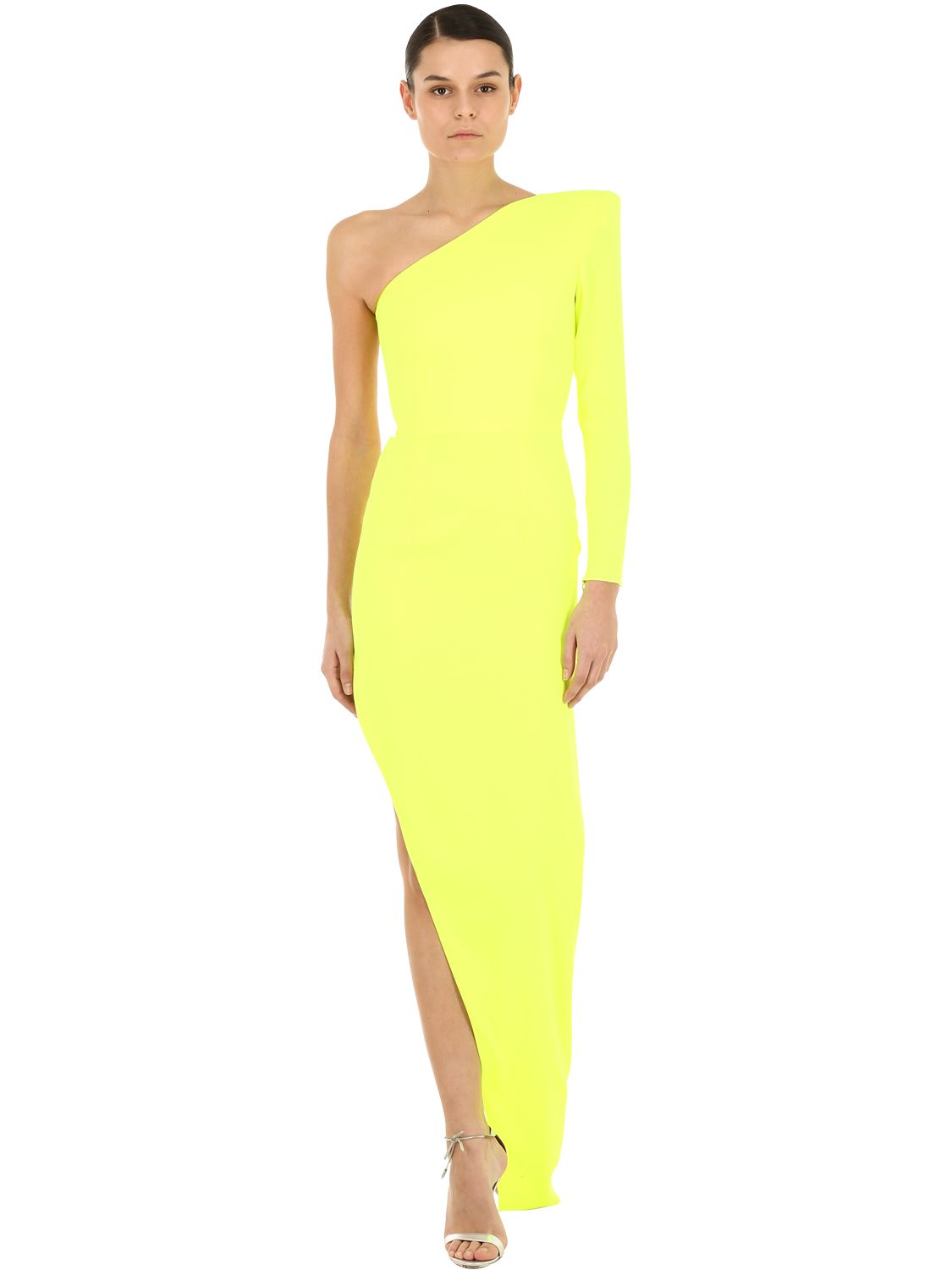 alex perry neon dress $2800 Alex Perry Womens Green Draped Neon Satin-Crepe Gown Dress Size AU 6/  US 2