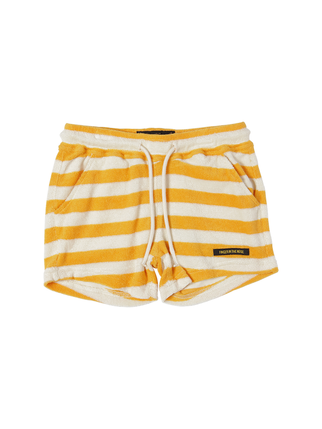 Gestreifte Shorts Aus Baumwollterry
