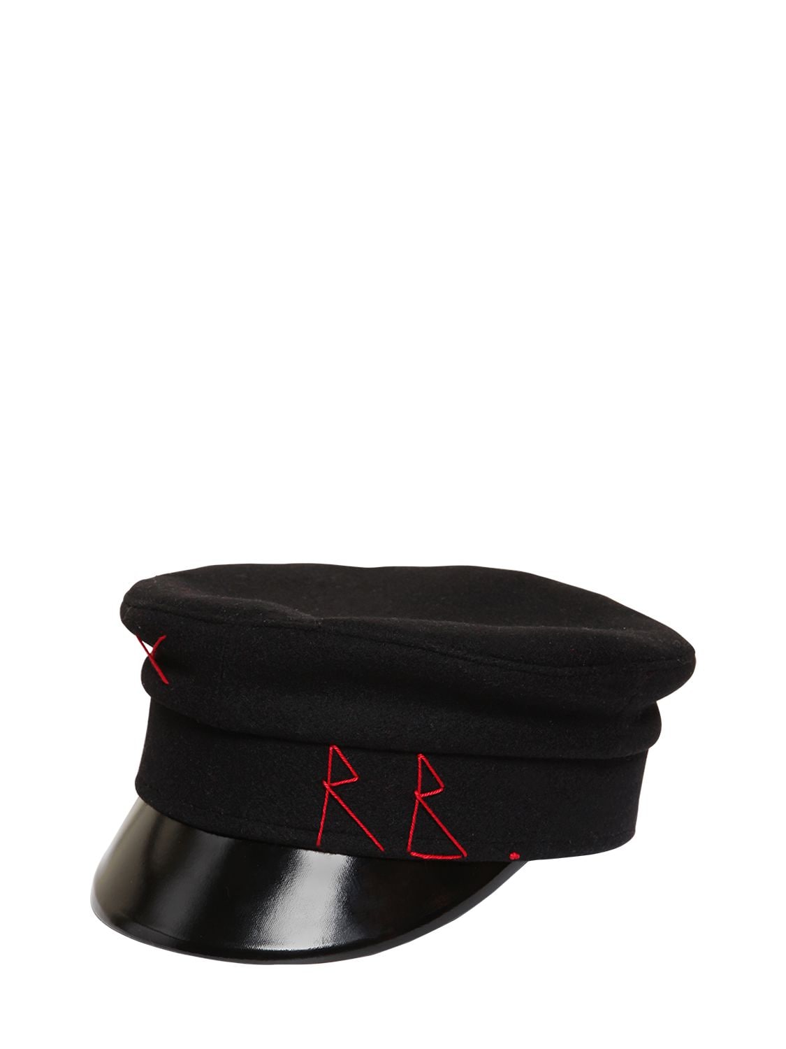 RUSLAN BAGINSKIY WOOL BAKER BOY CAP,69I99I003-QKXBQ0S1