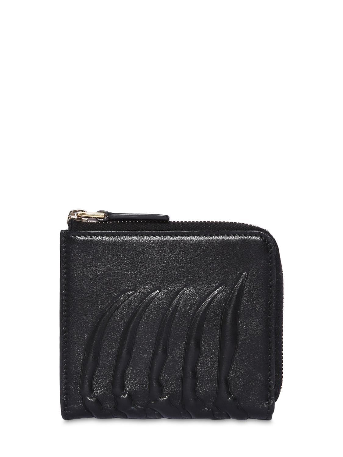 Rib cage leather coin wallet w 