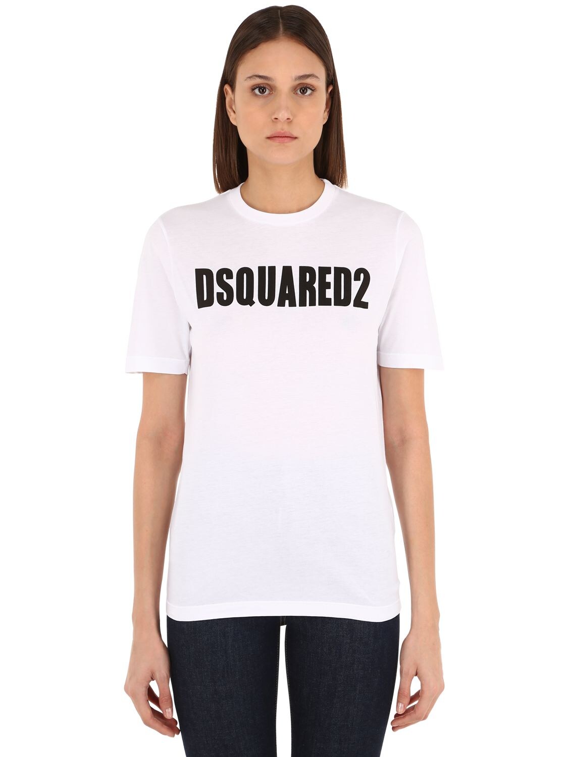 Dsquared2 Women's S72gd0147s21600100 White Cotton T-shirt