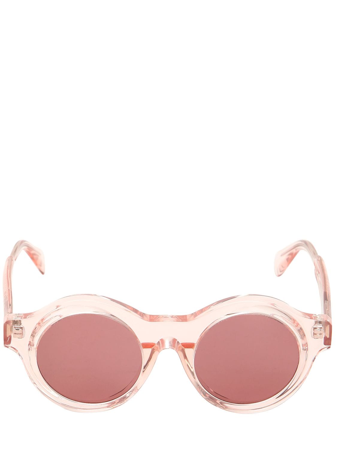 Kuboraum Berlin Round Pink Sunglasses In Light Pink