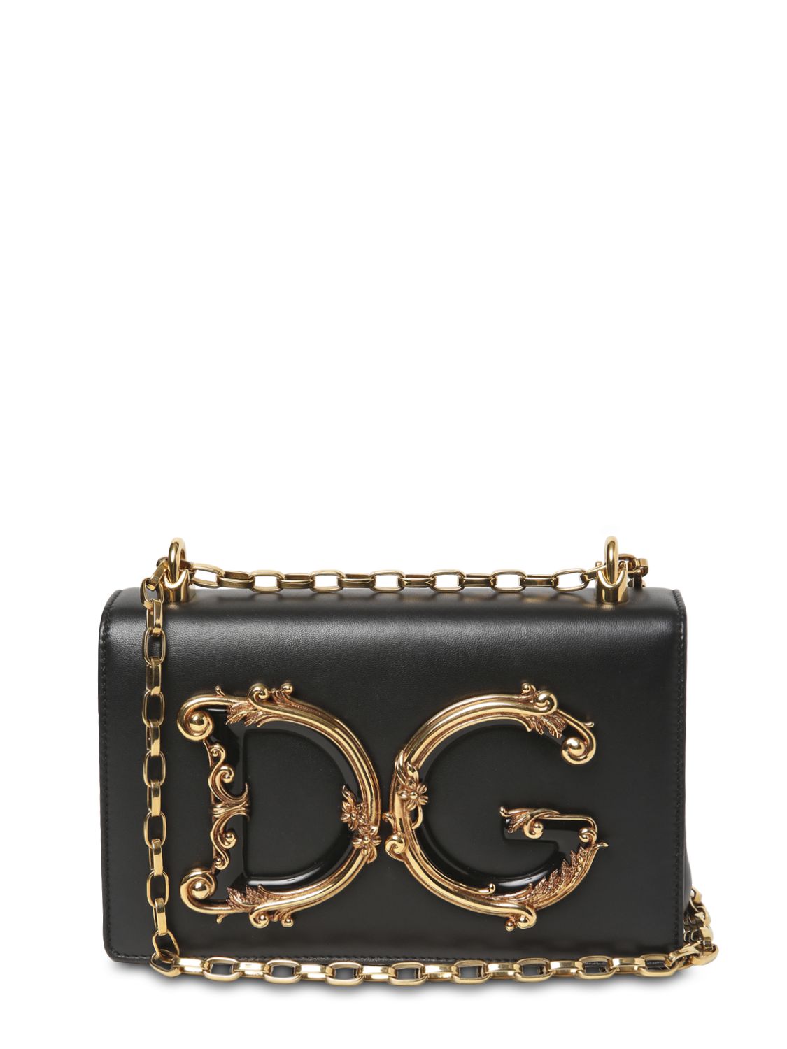 Schultertasche Aus Leder "dg Girls Barocco"