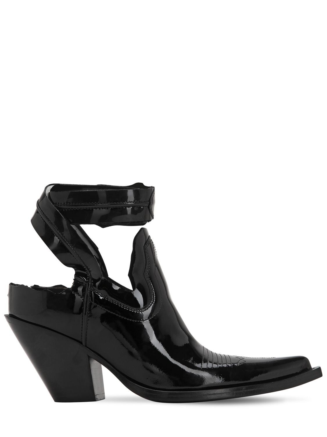 patent leather cowboy boots
