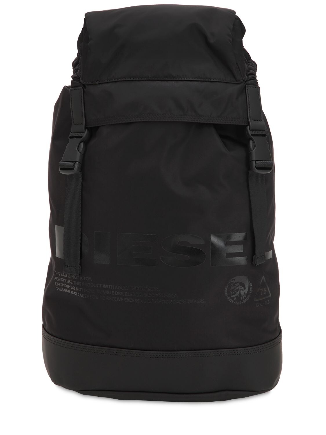 Diesel F-suse Nylon Backpack In Black