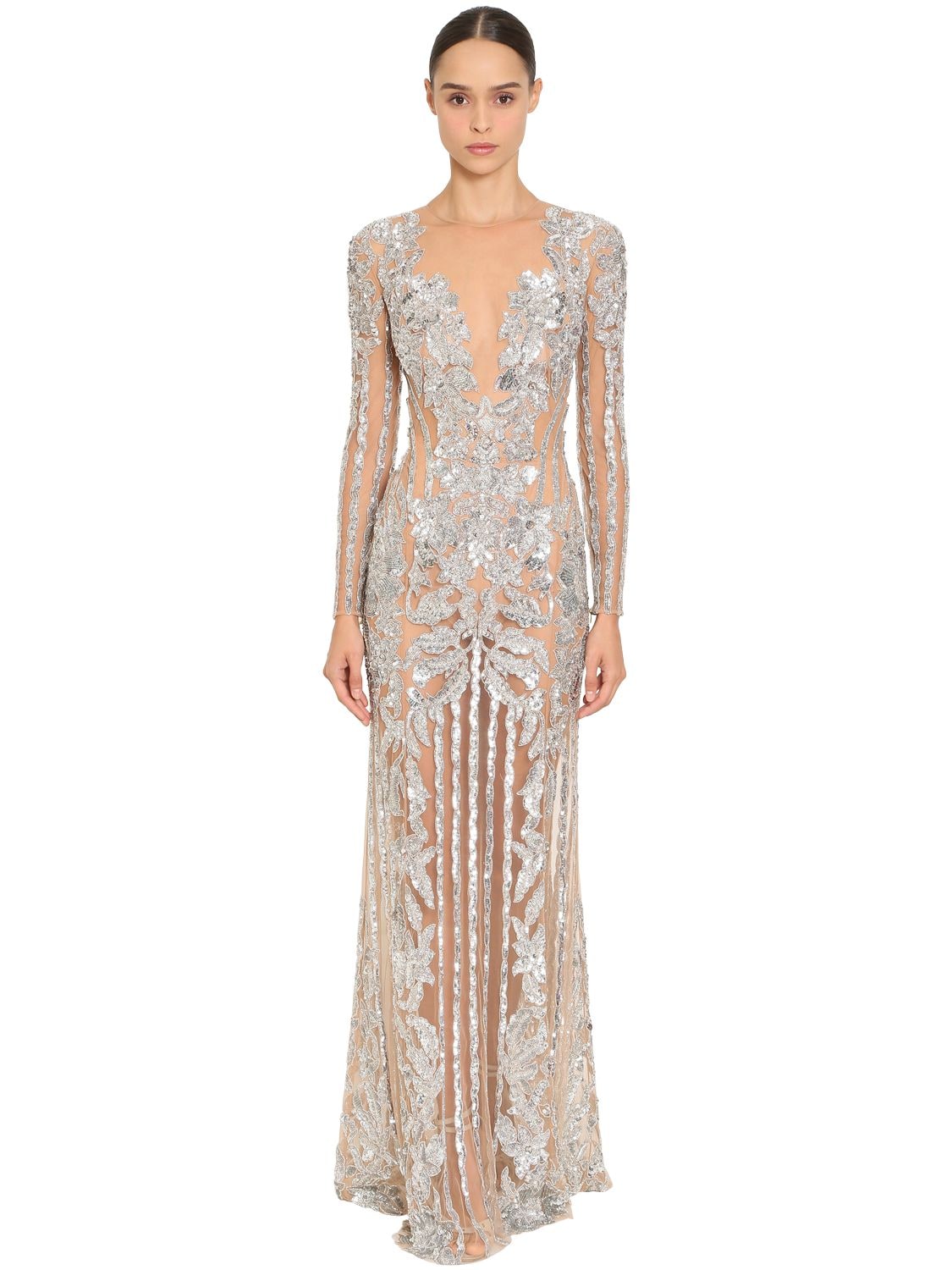 zuhair murad silver dress