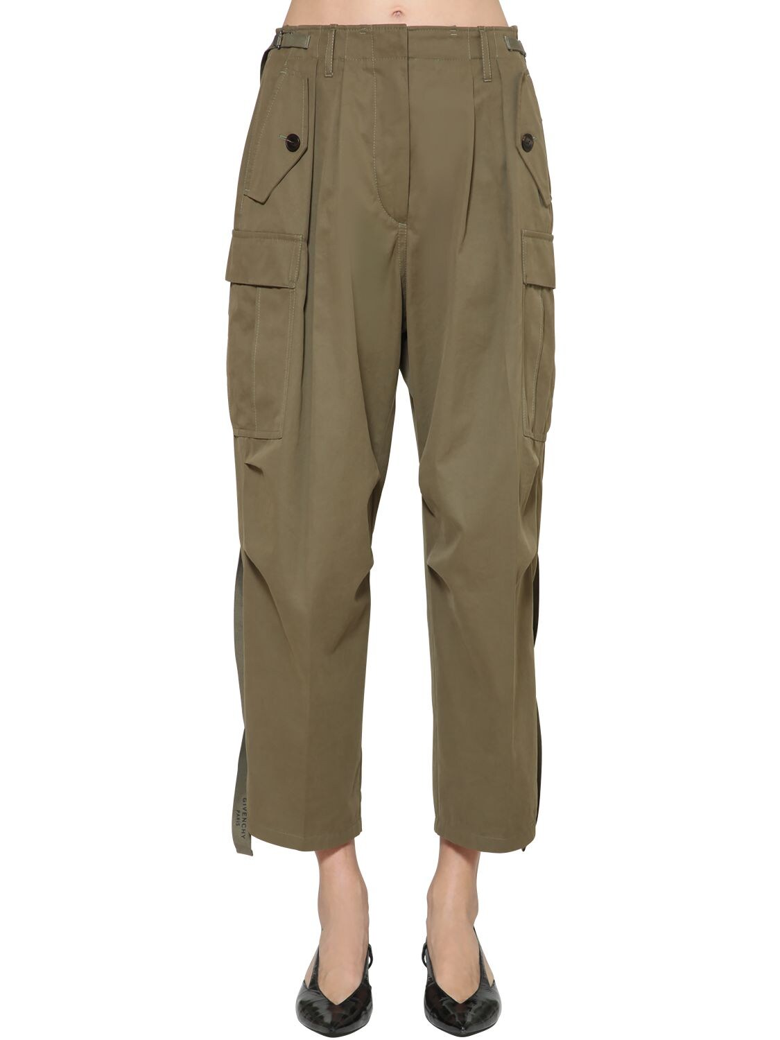 GIVENCHY COTTON POPLIN CARGO PANTS,69ID19010-MzAz0