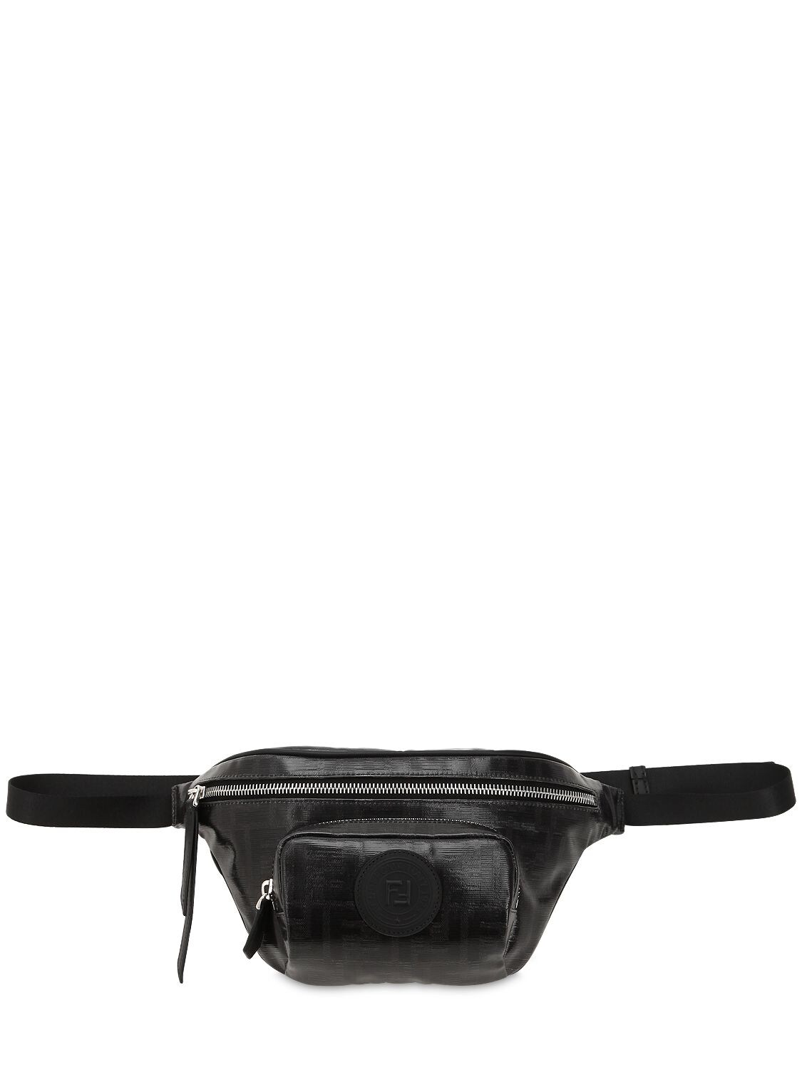 Fendi Double F Logo Belt Bag In Black