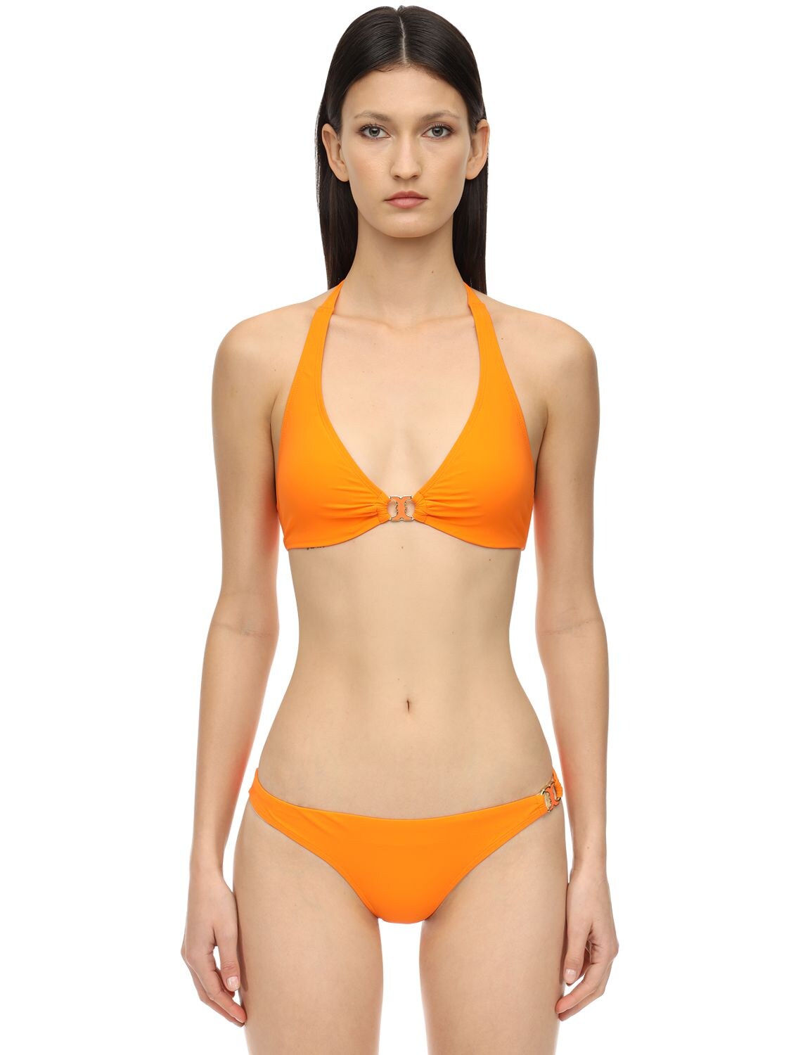 Tory Burch Triangle Lycra Bikini Top In Orange | ModeSens