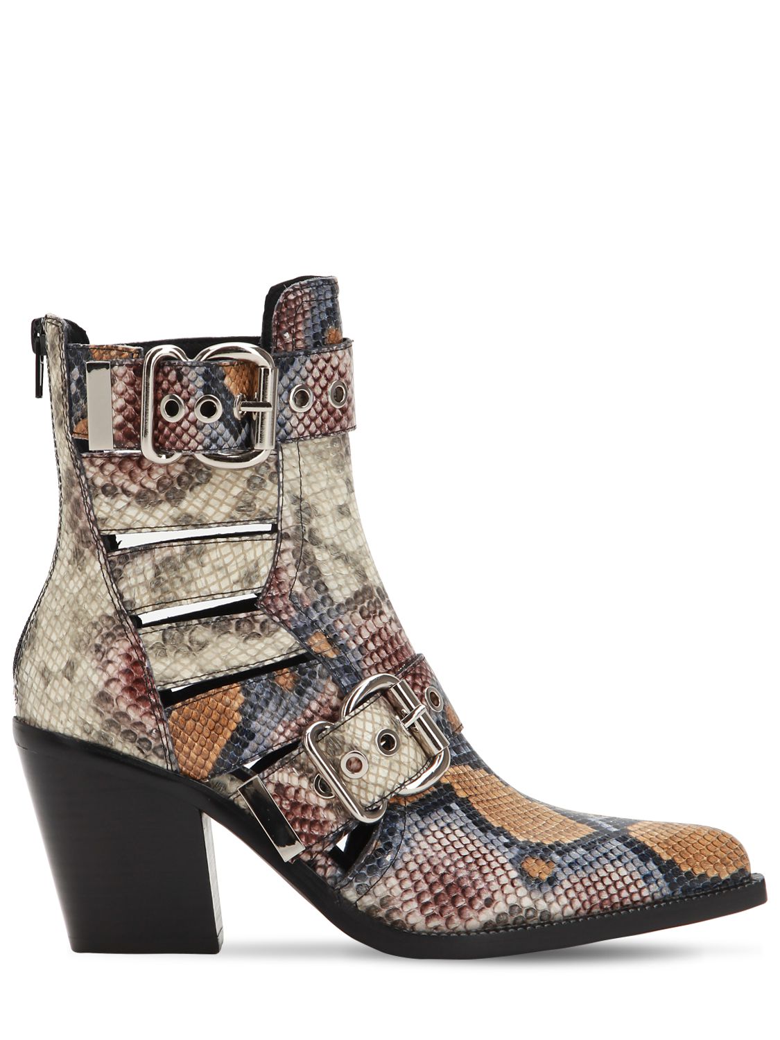 jeffrey campbell snake print boots