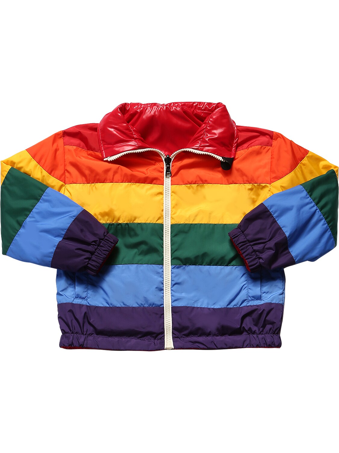 Moncler Kids' Cyclamen Light Padded Nylon Jacket In Multicolor