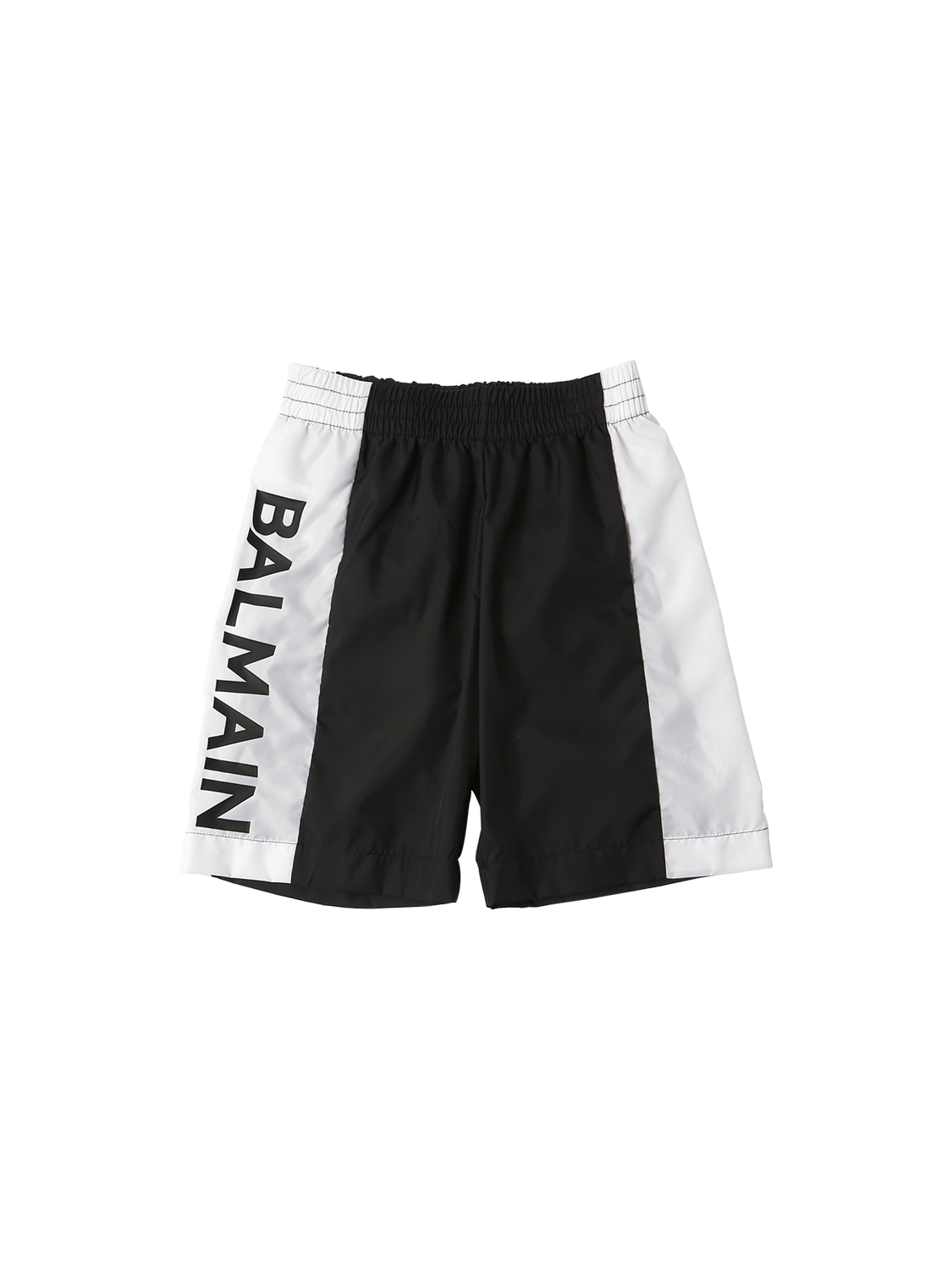 BALMAIN LOGO PRINTED NYLON SWIM SHORTS,69IFI8070-OTMWQKM1