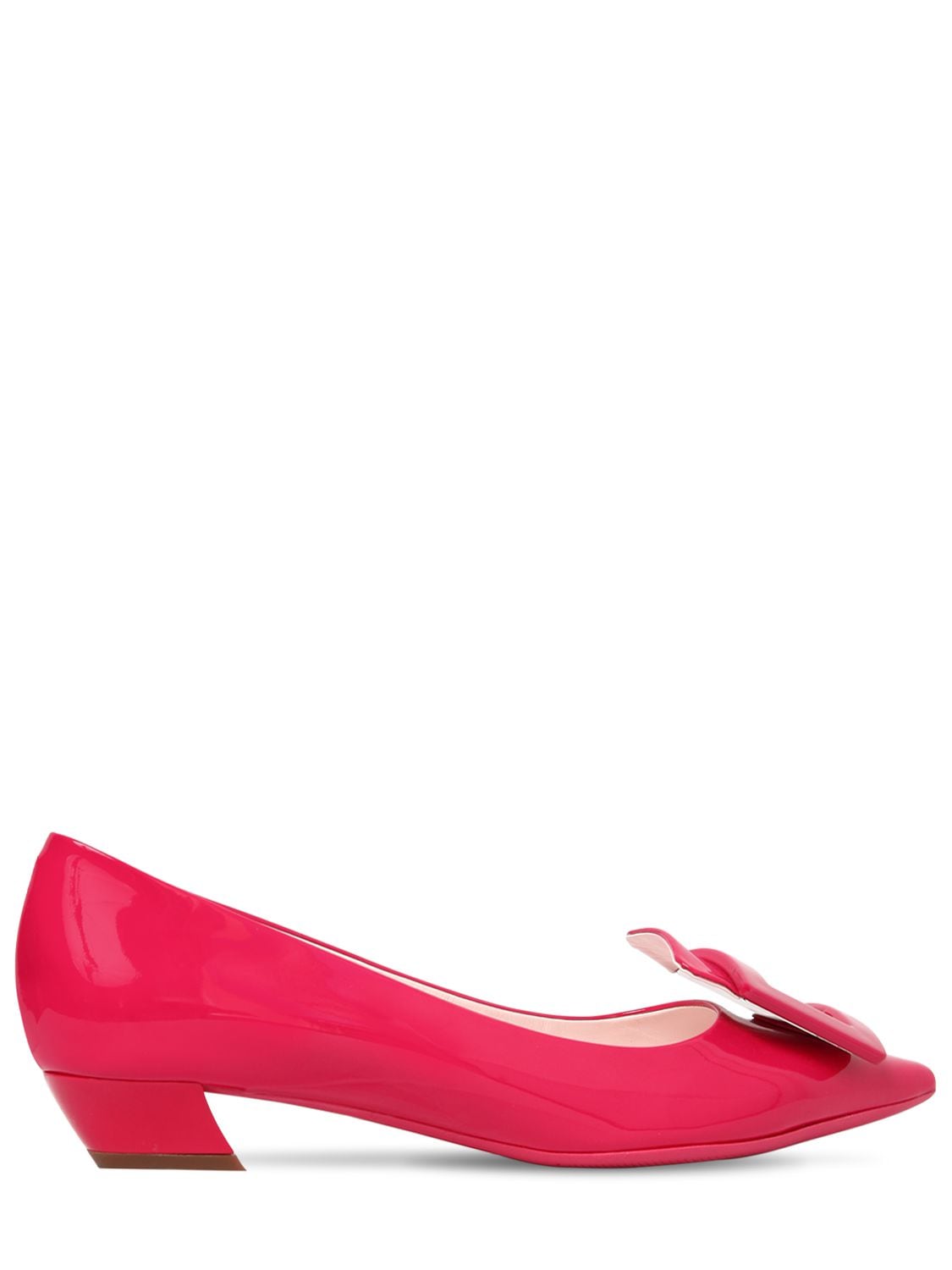 Roger Vivier 25mm Gommette Patent Leather Pumps In Fuchsia