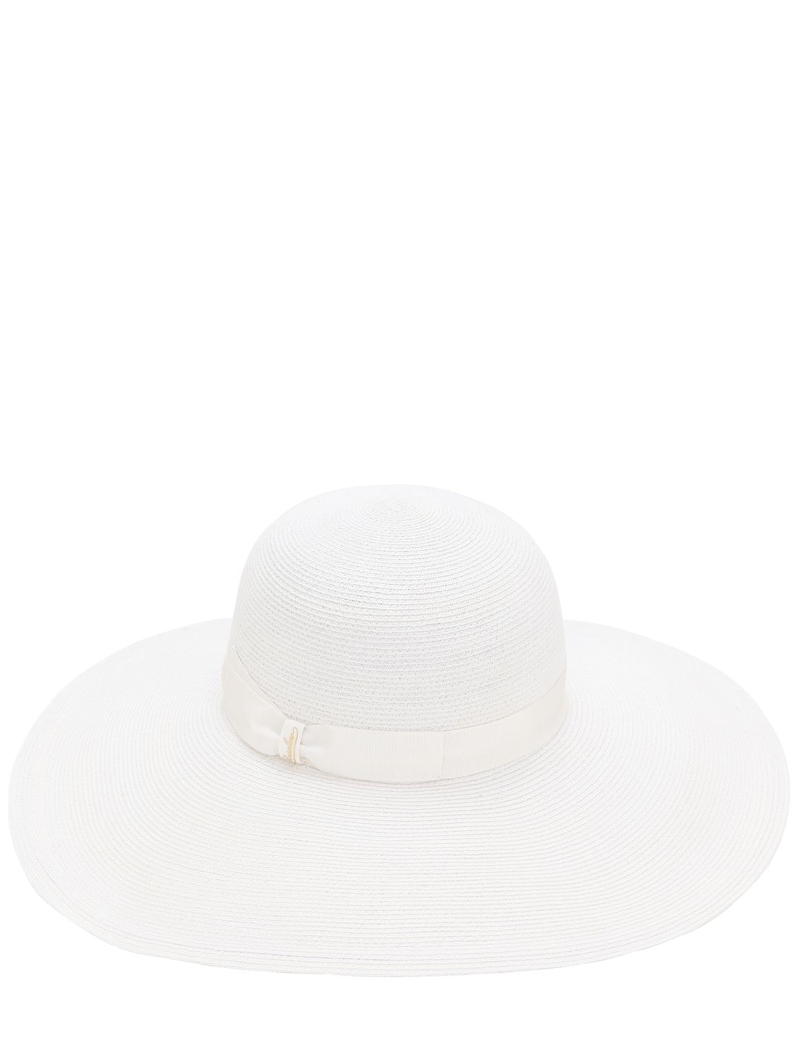 Borsalino Pamela Hemp Hat In White