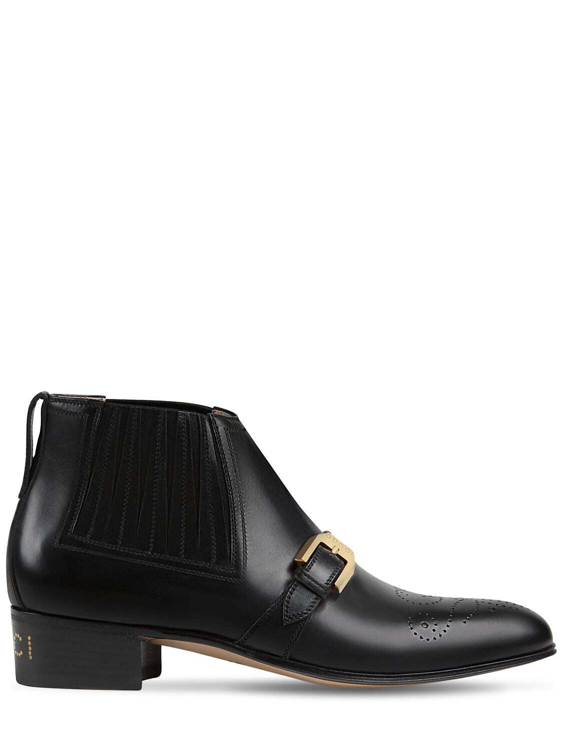 GUCCI 30MM WORSH LEATHER ANKLE BOOTS,69IH0J011-MTAWMA2