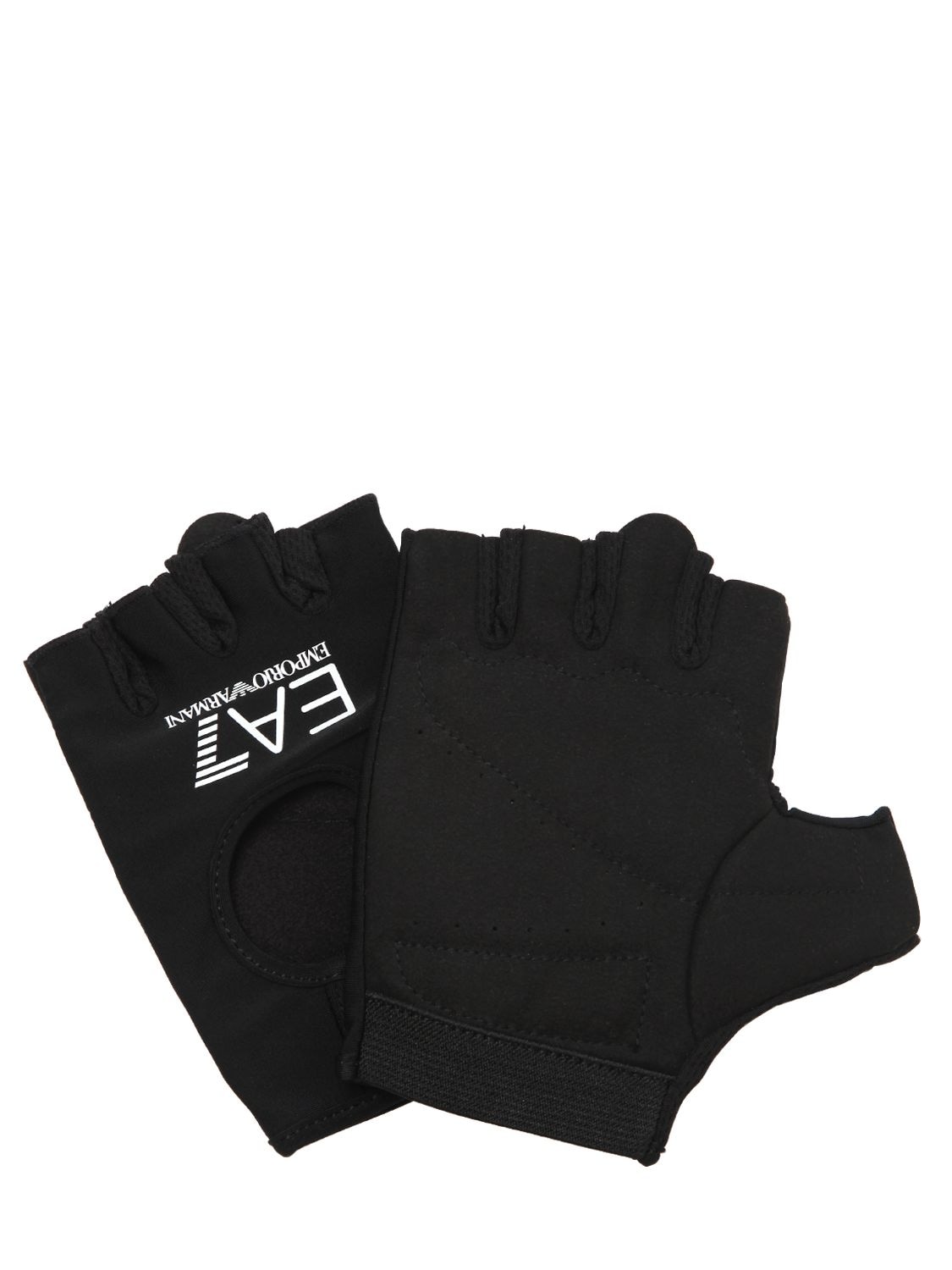 Ea7 Train Fitness Gloves In Black