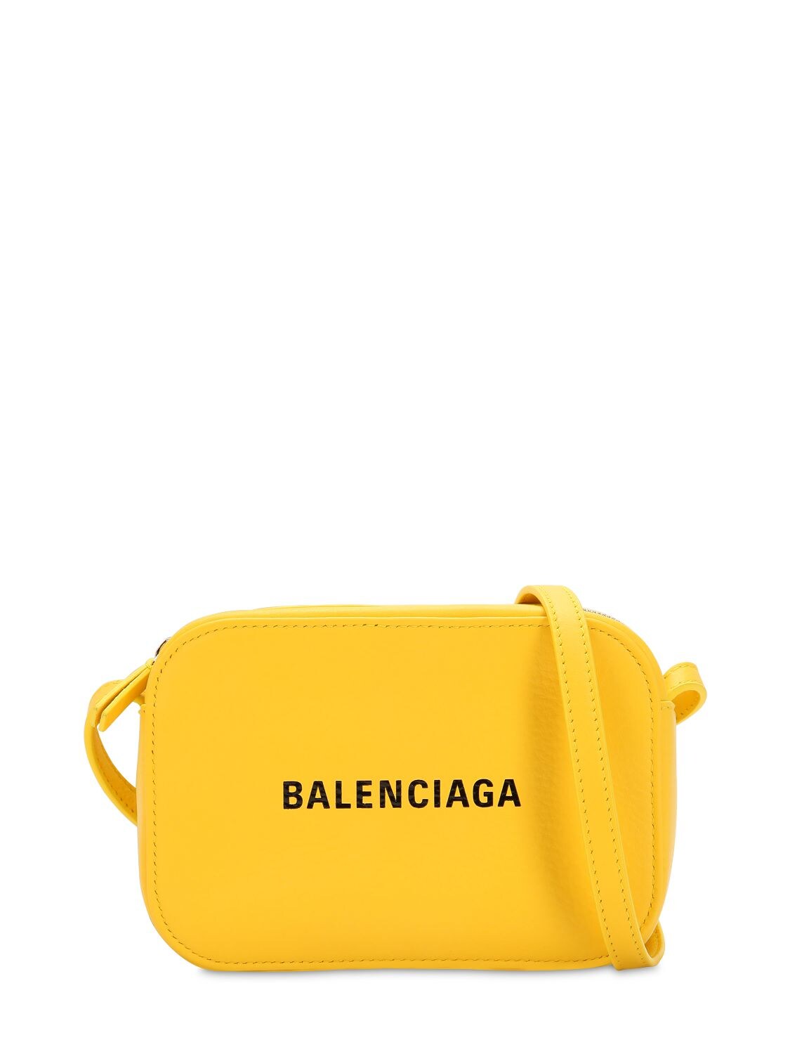 Balenciaga Xs Everyday Leather Camera Bag In Yellow | ModeSens
