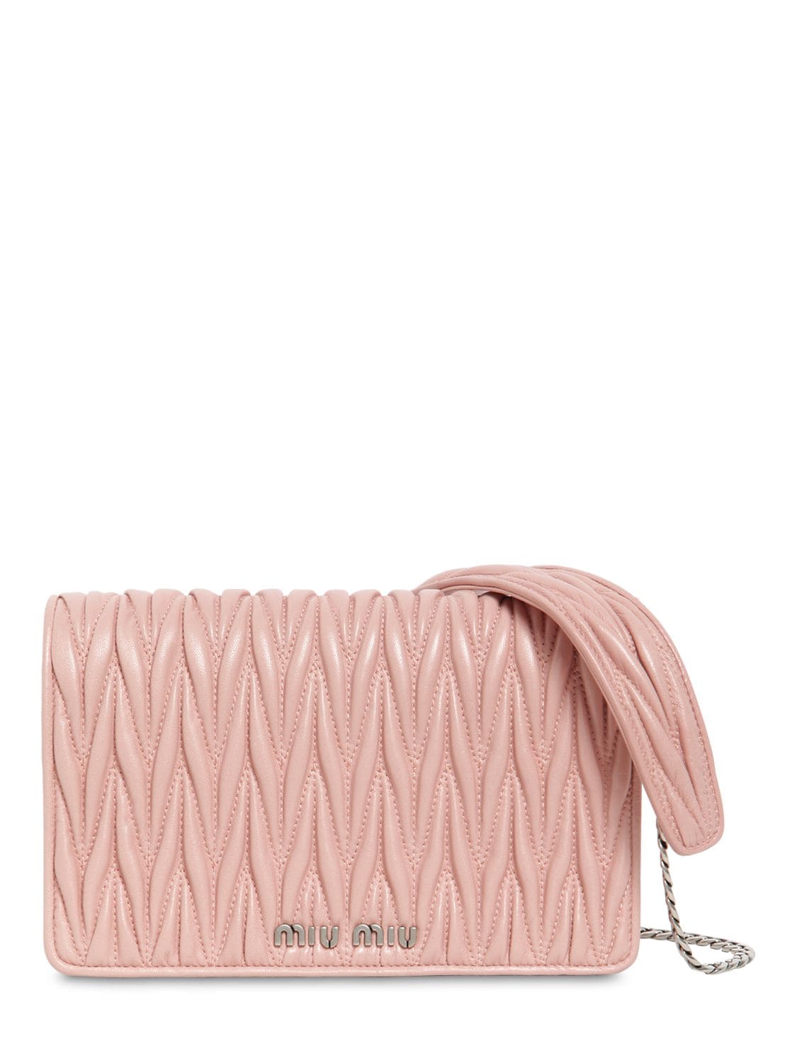 Miu Miu Mini Delice Quilted Leather Shoulder Bag In Pink