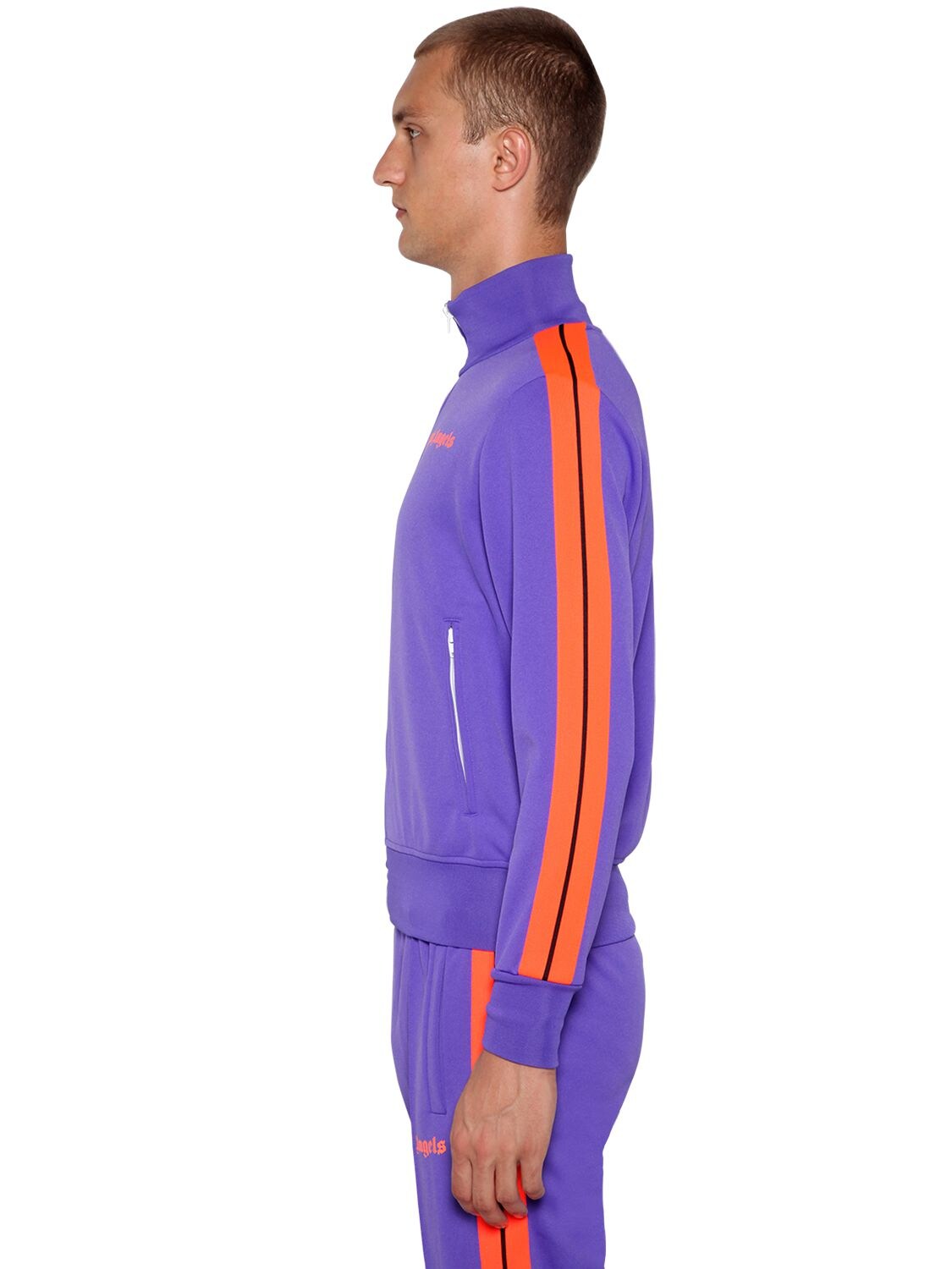 palm angels tracksuit purple orange