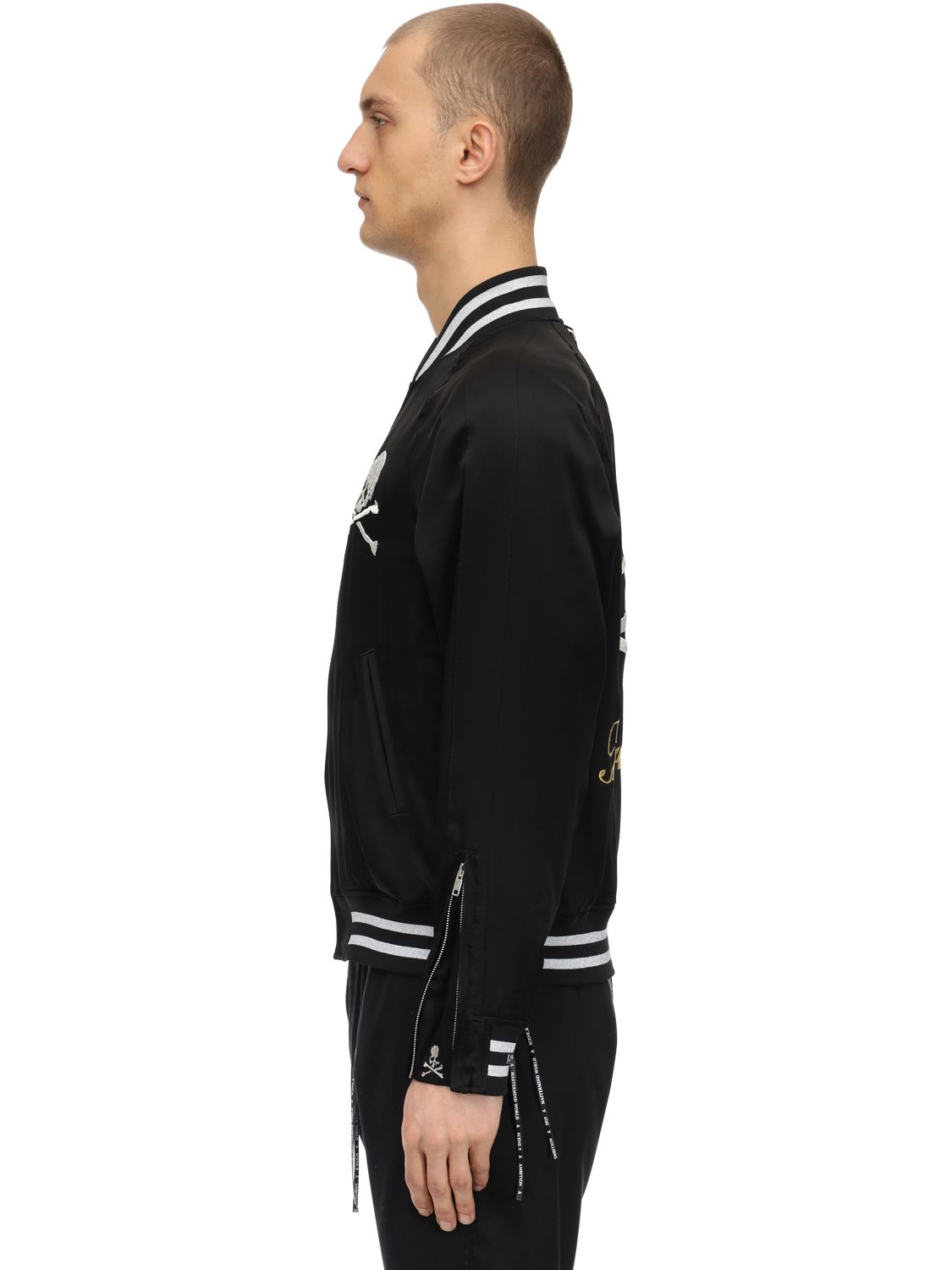 MASTERMIND JAPAN SILK BOMBER JACKET