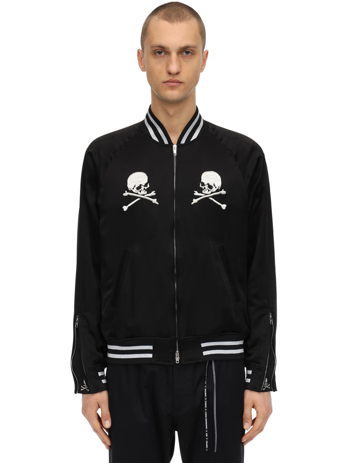 MASTERMIND JAPAN SILK BOMBER JACKET