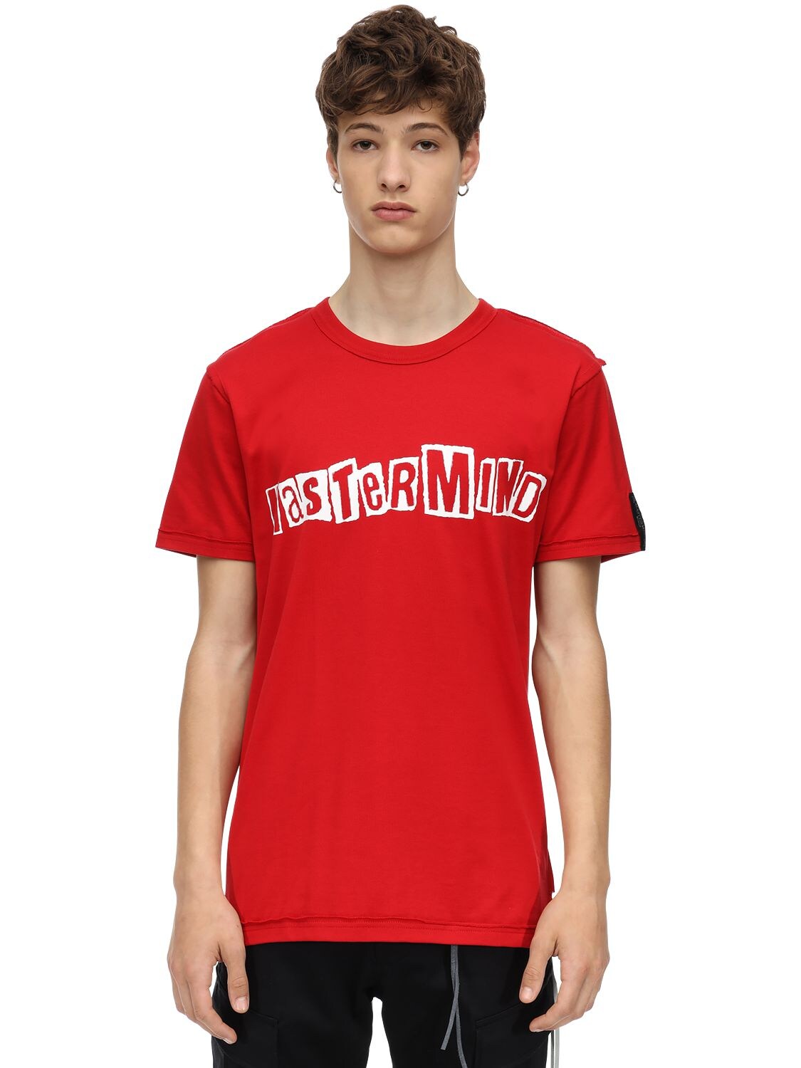 Mastermind Japan Safety Pin Cotton Jersey T-shirt In Red