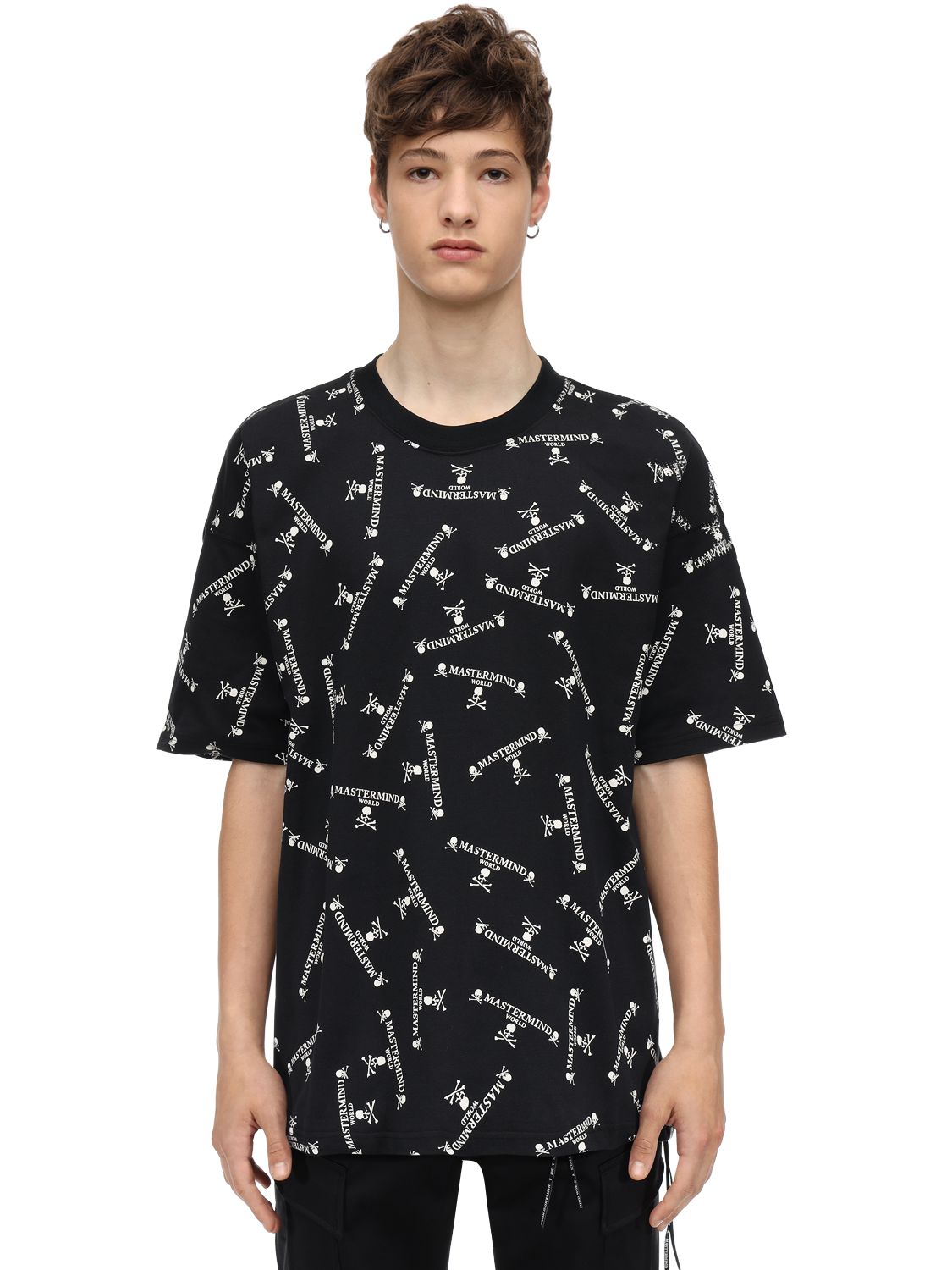 MASTERMIND JAPAN MMW BOXY COTTON JERSEY T-SHIRT,69IJSL034-QKXBQ0S1