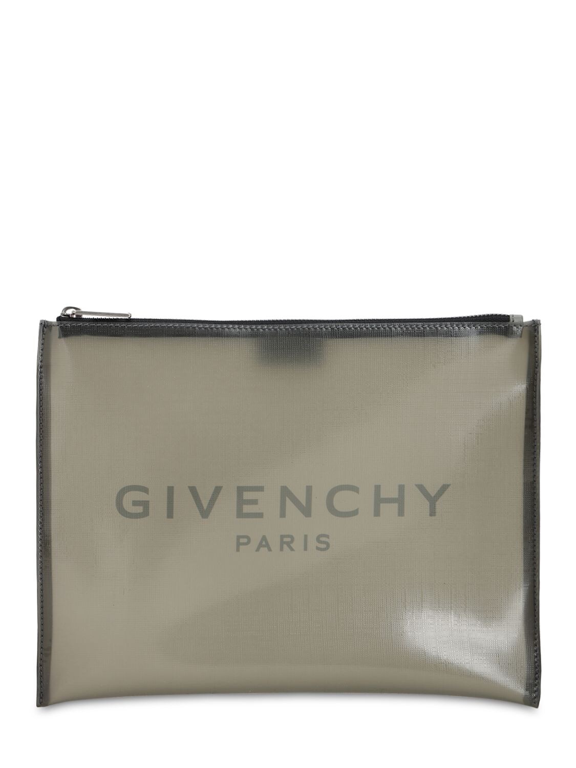Givenchy Logo Pouch In Grey