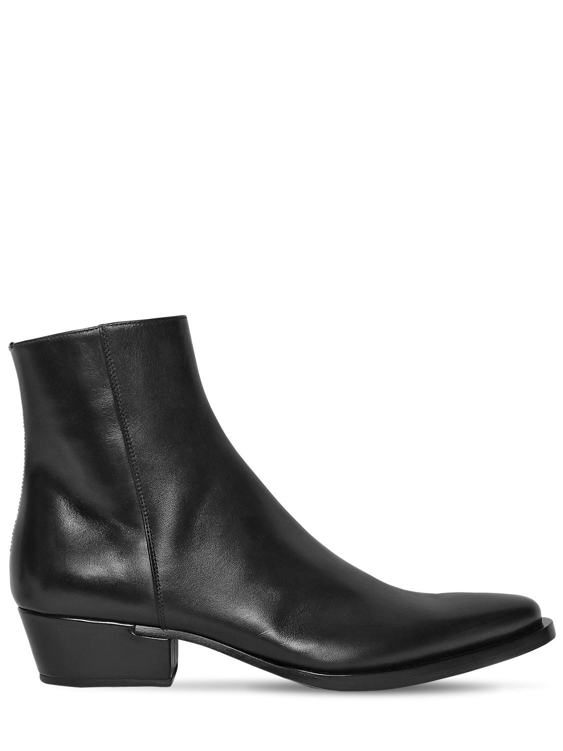 Givenchy 40mm Dallas Leather Boots In Black