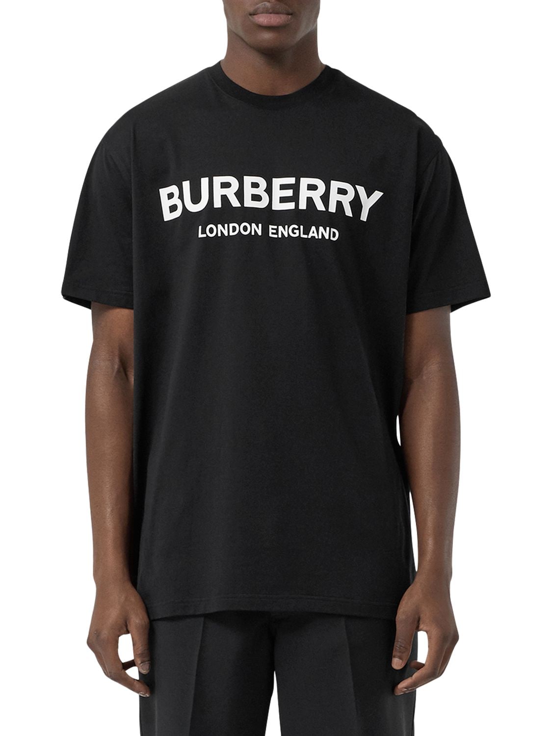 BURBERRY LOGO印图纯棉平纹针织T恤,69ILFC027-QTEXODK1